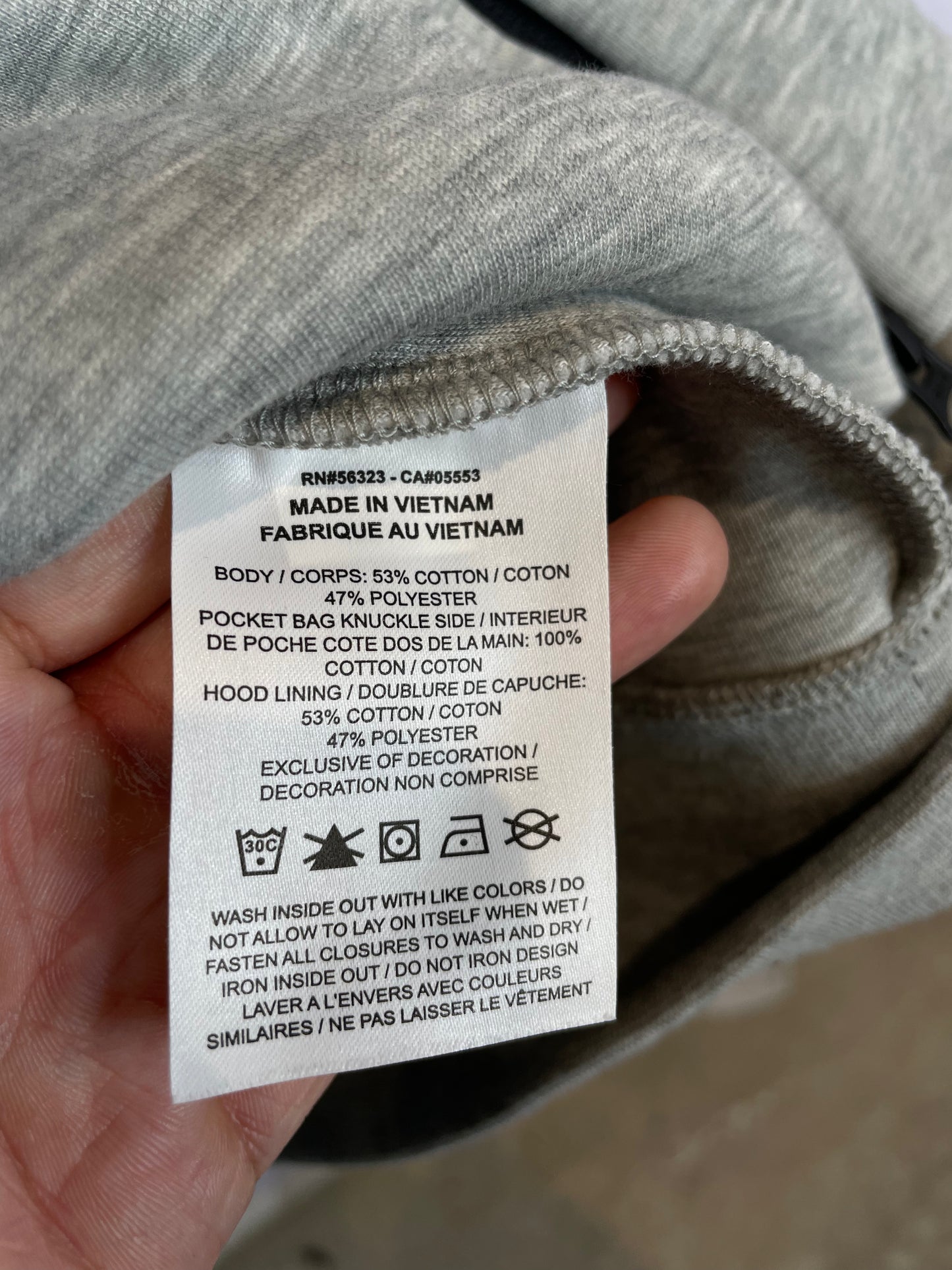 Nike Tech Zip Up Grey Hoodie