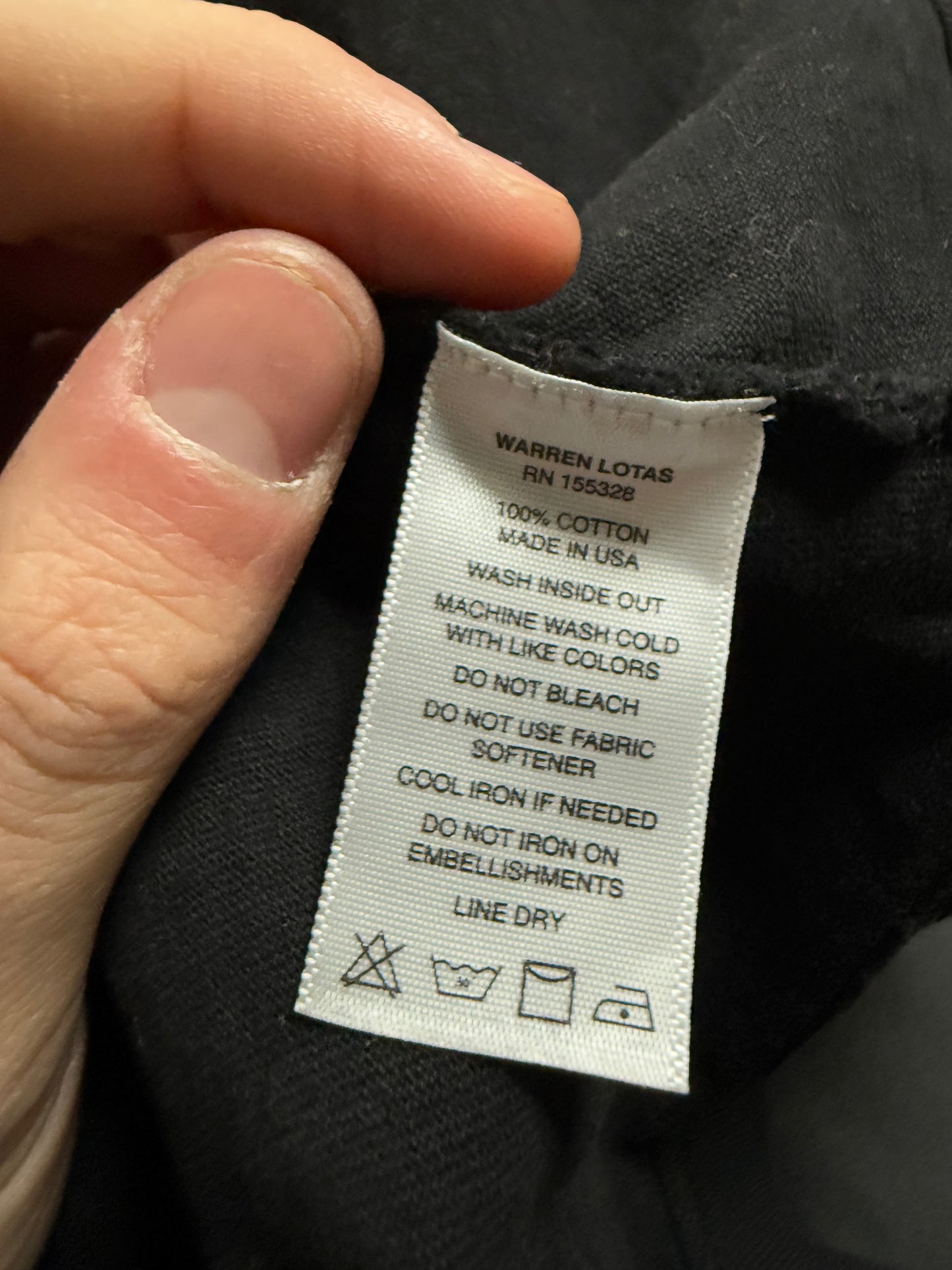 EE Warren Lotas Tee Black Used Medium