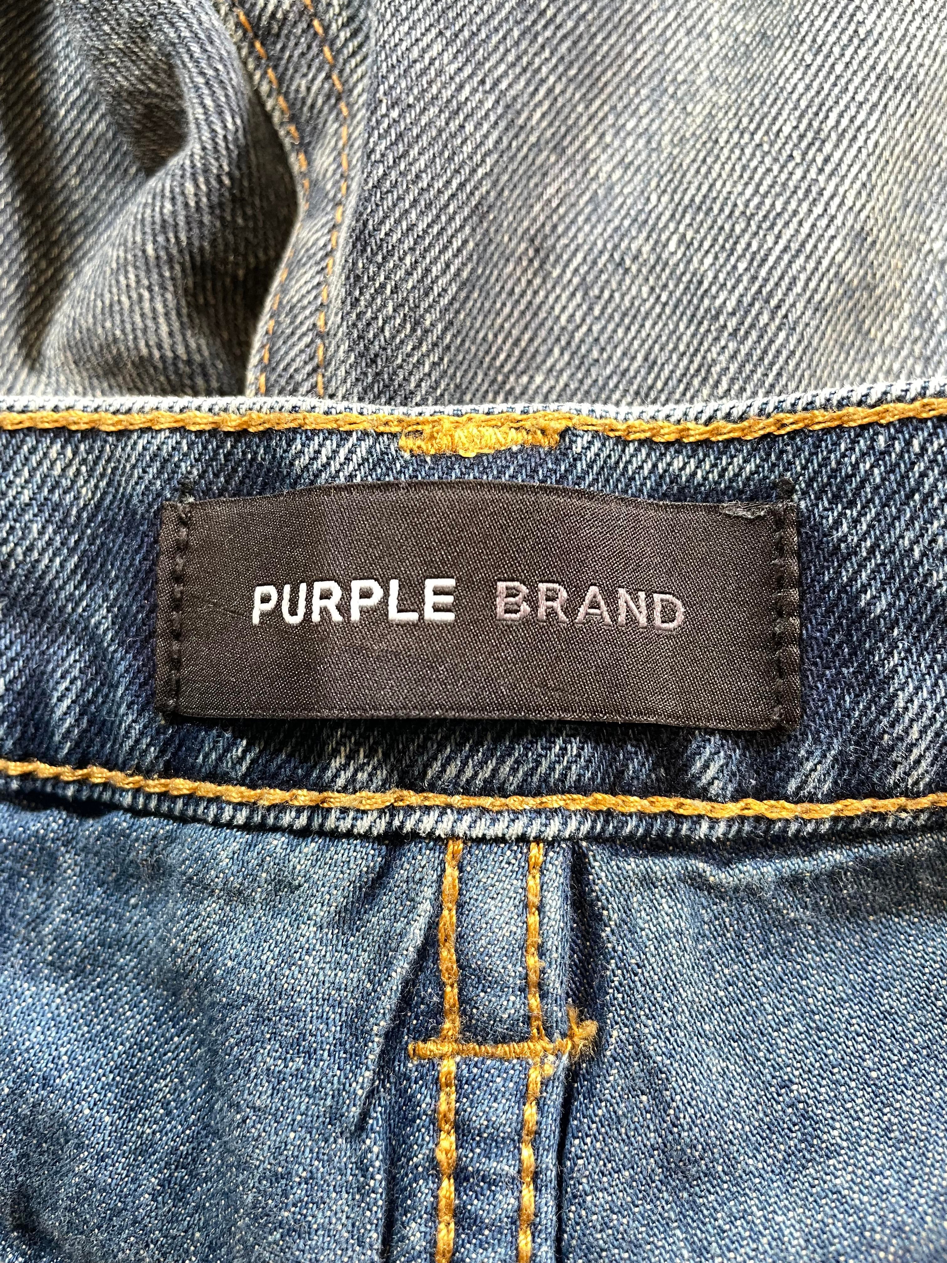 Purple Brand Dark Wash Plain Jeans