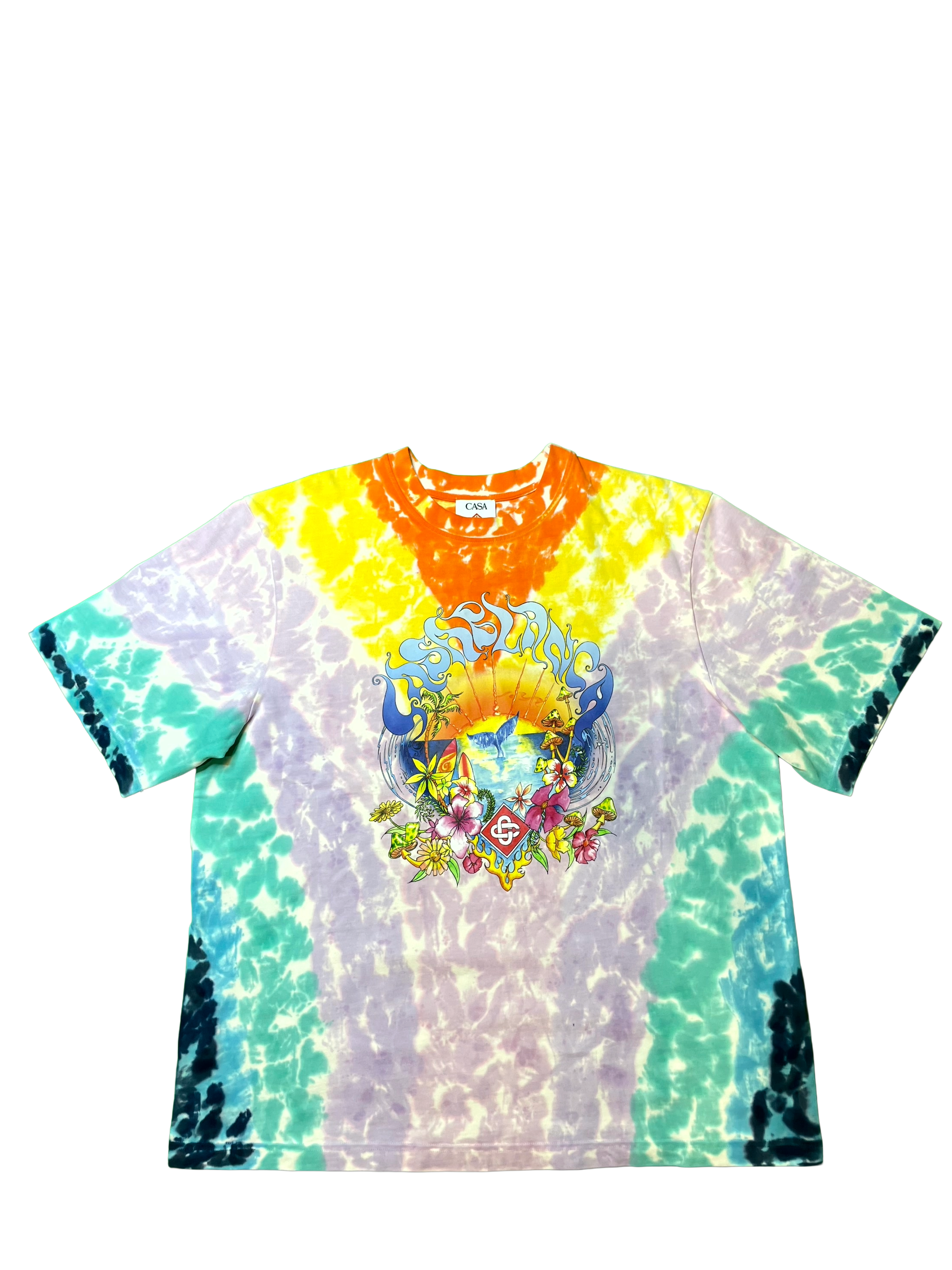 Casablanca Surf Trip Tie Dye Multicolor Tee