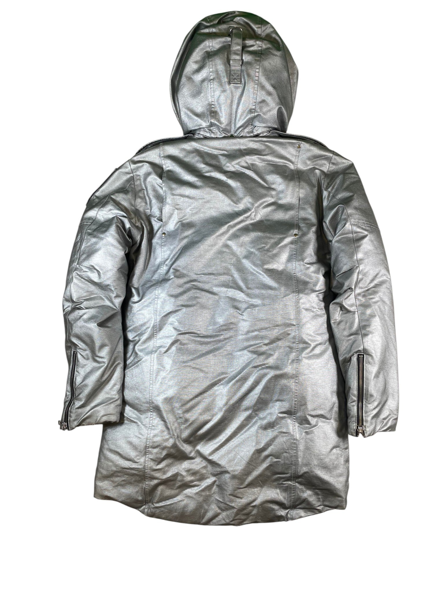 Moose Knuckles Silver Parka Jacket