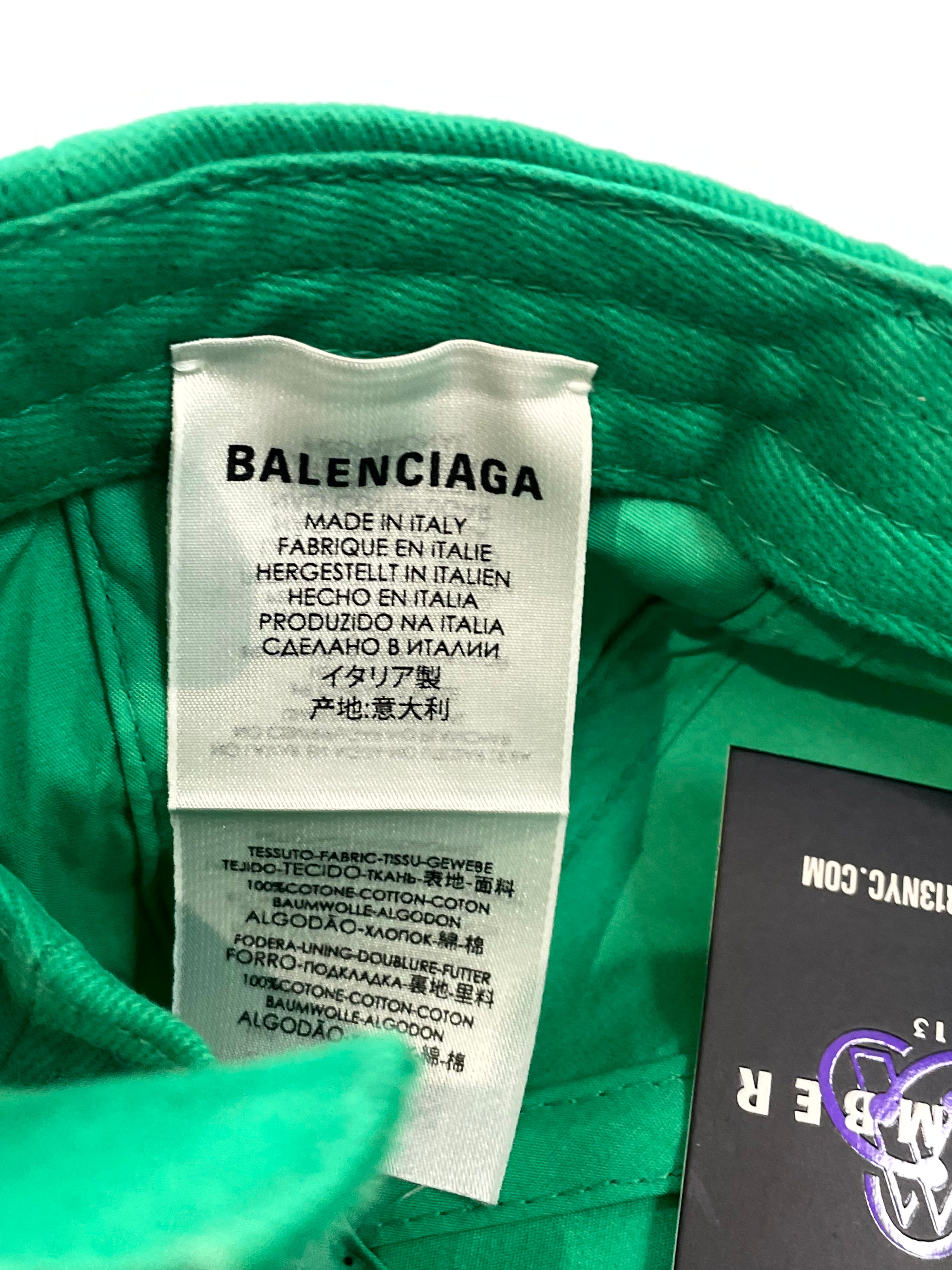 Balenciaga Core Logo Green Hat
