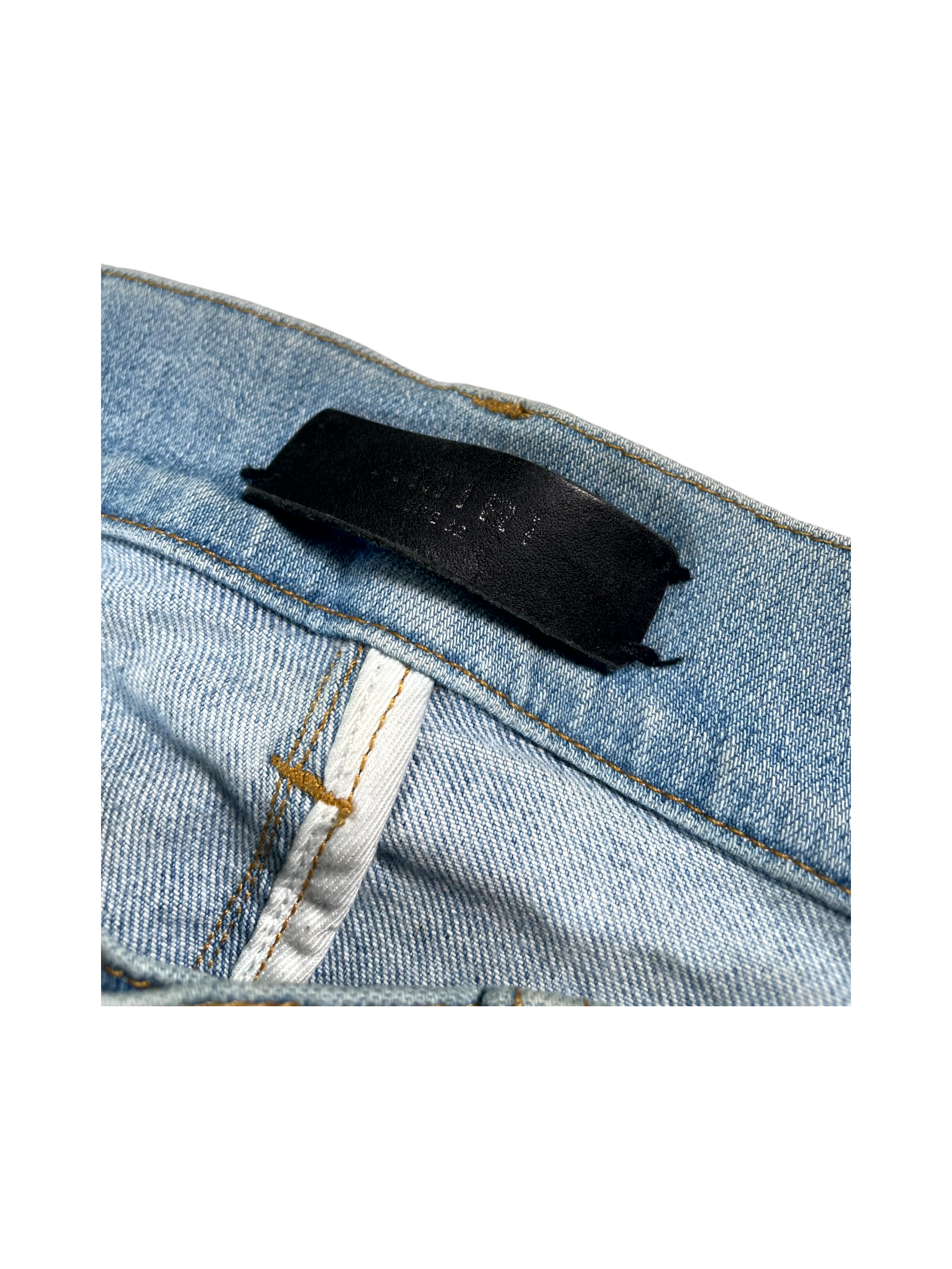 Amiri Chemist Denim Flannel Star Light Wash Jeans