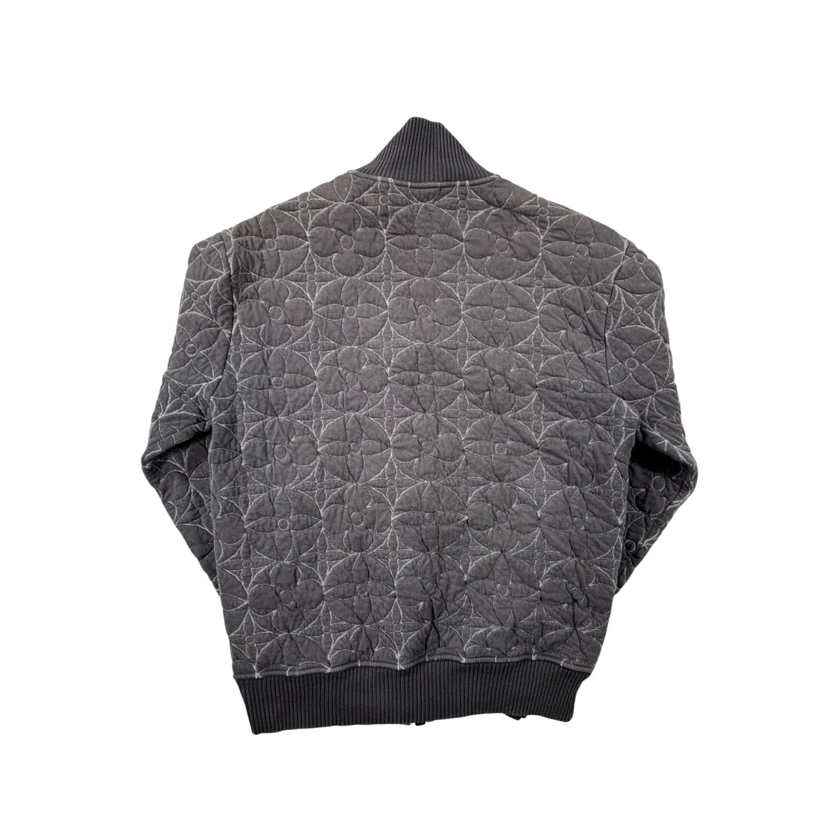 Louis Vuitton Floral Monogram Padded Grey Jacket