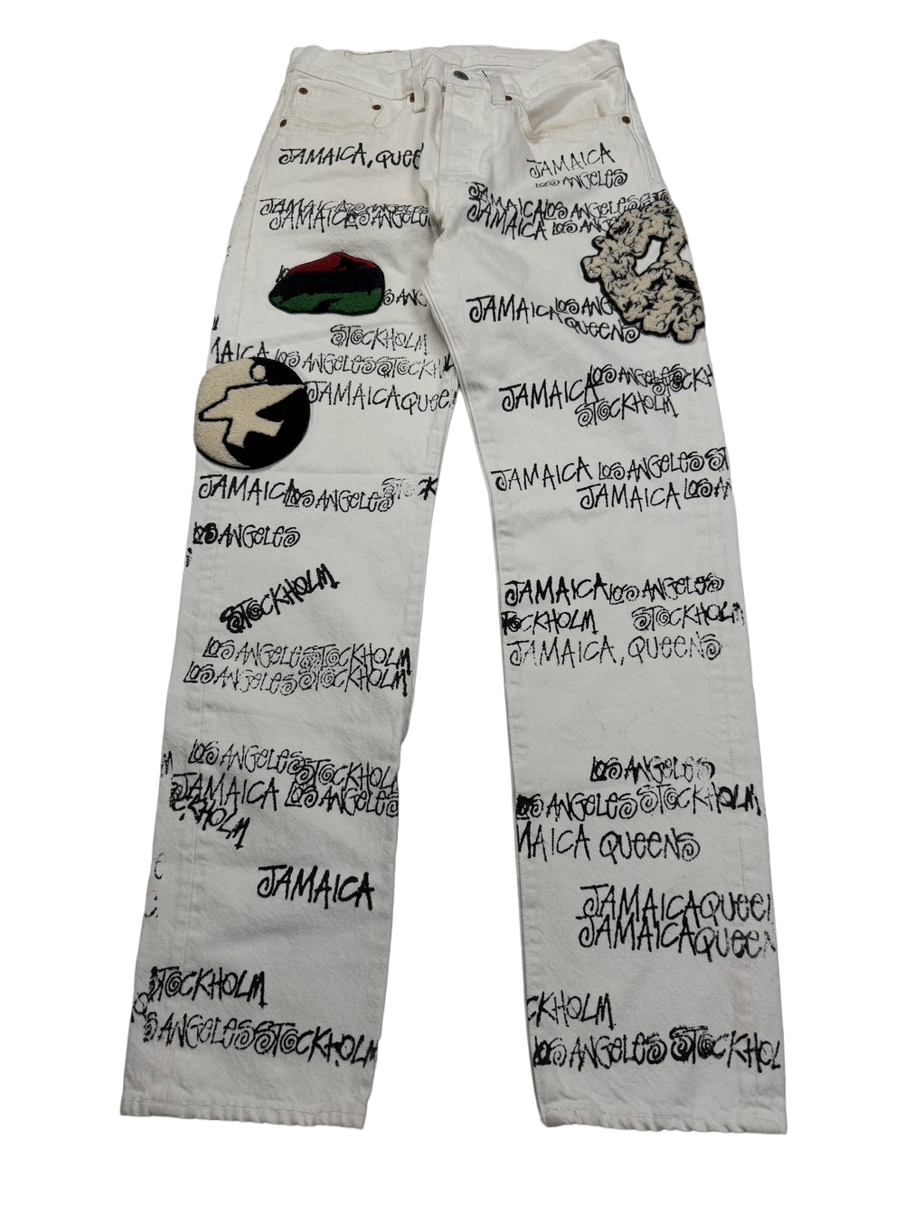 Denim Tears Stussy White Jeans