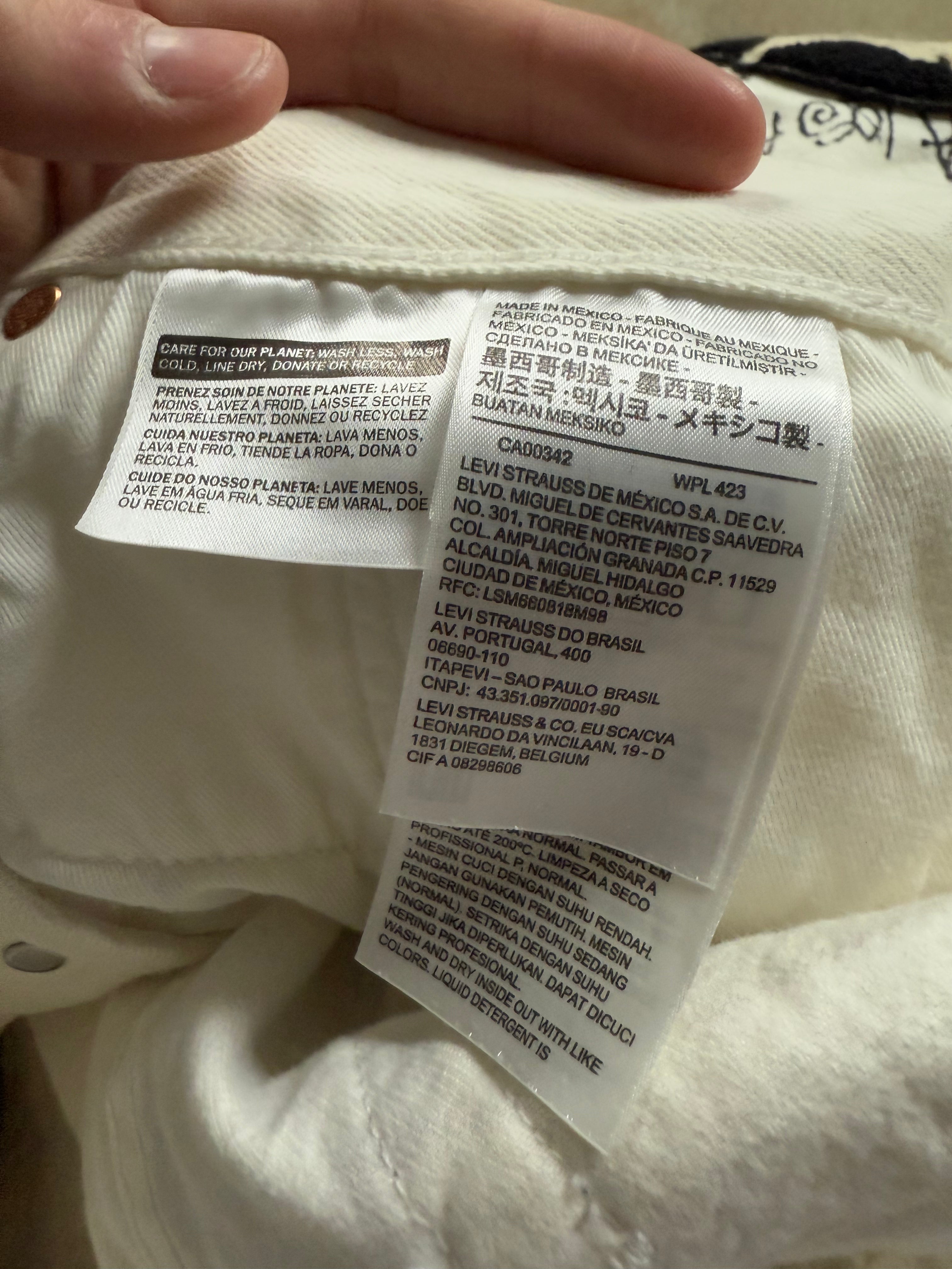 Denim Tears Stussy Jeans White Used 31