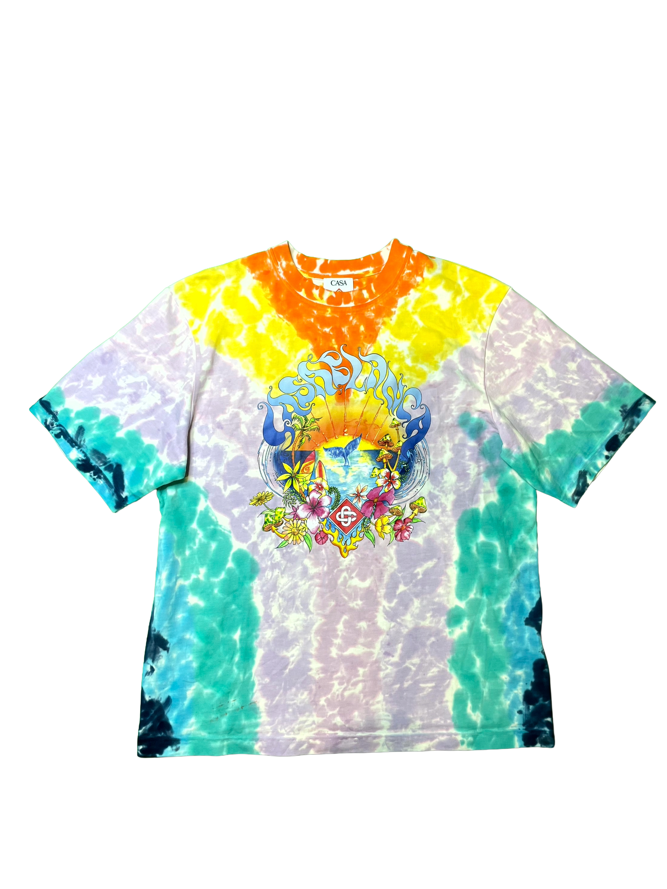 Casablanca Surf Trip Tie Dye Multicolor Tee