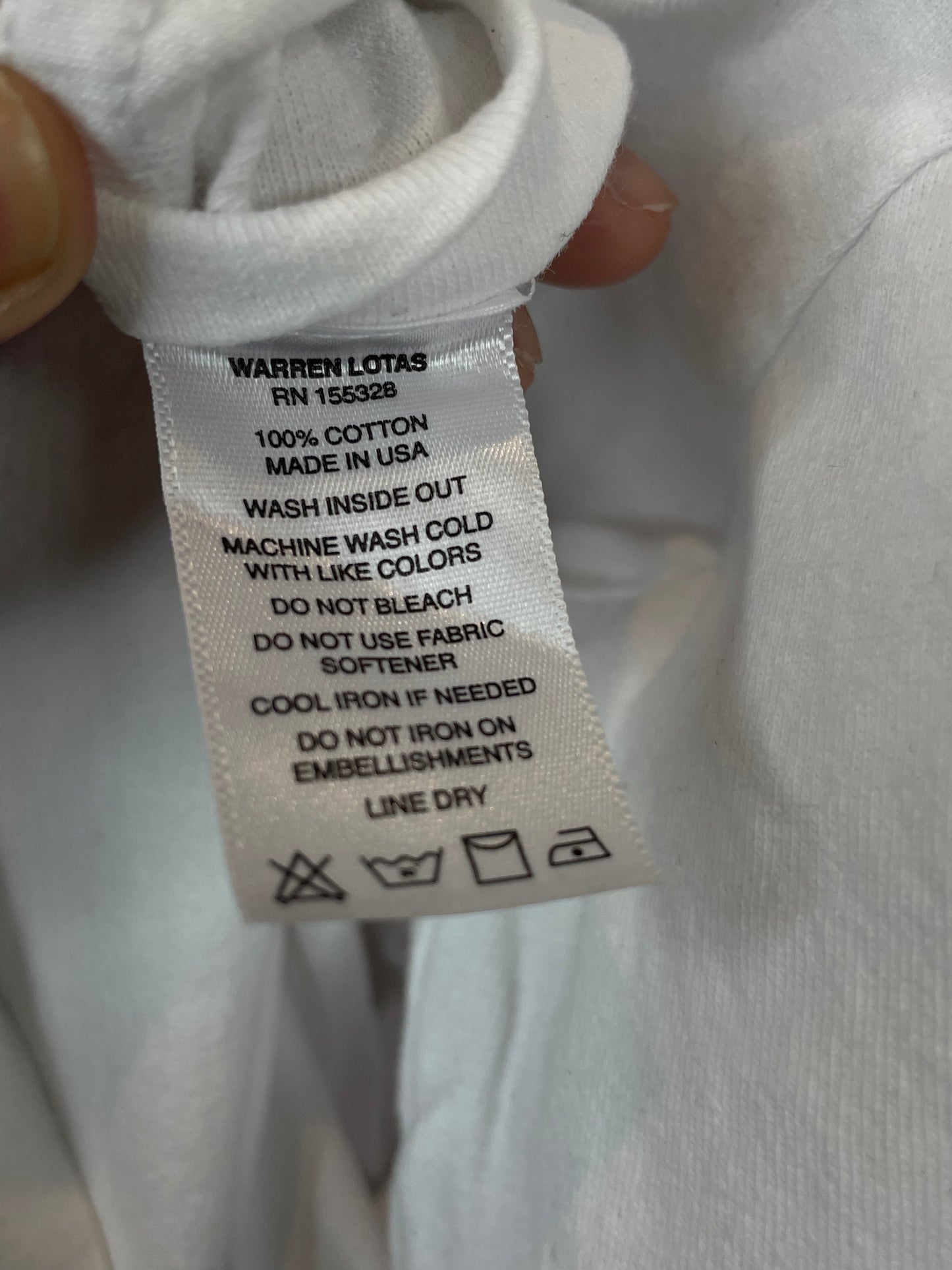 Warren Lotas Long Sleeve Someone Talked White Tee