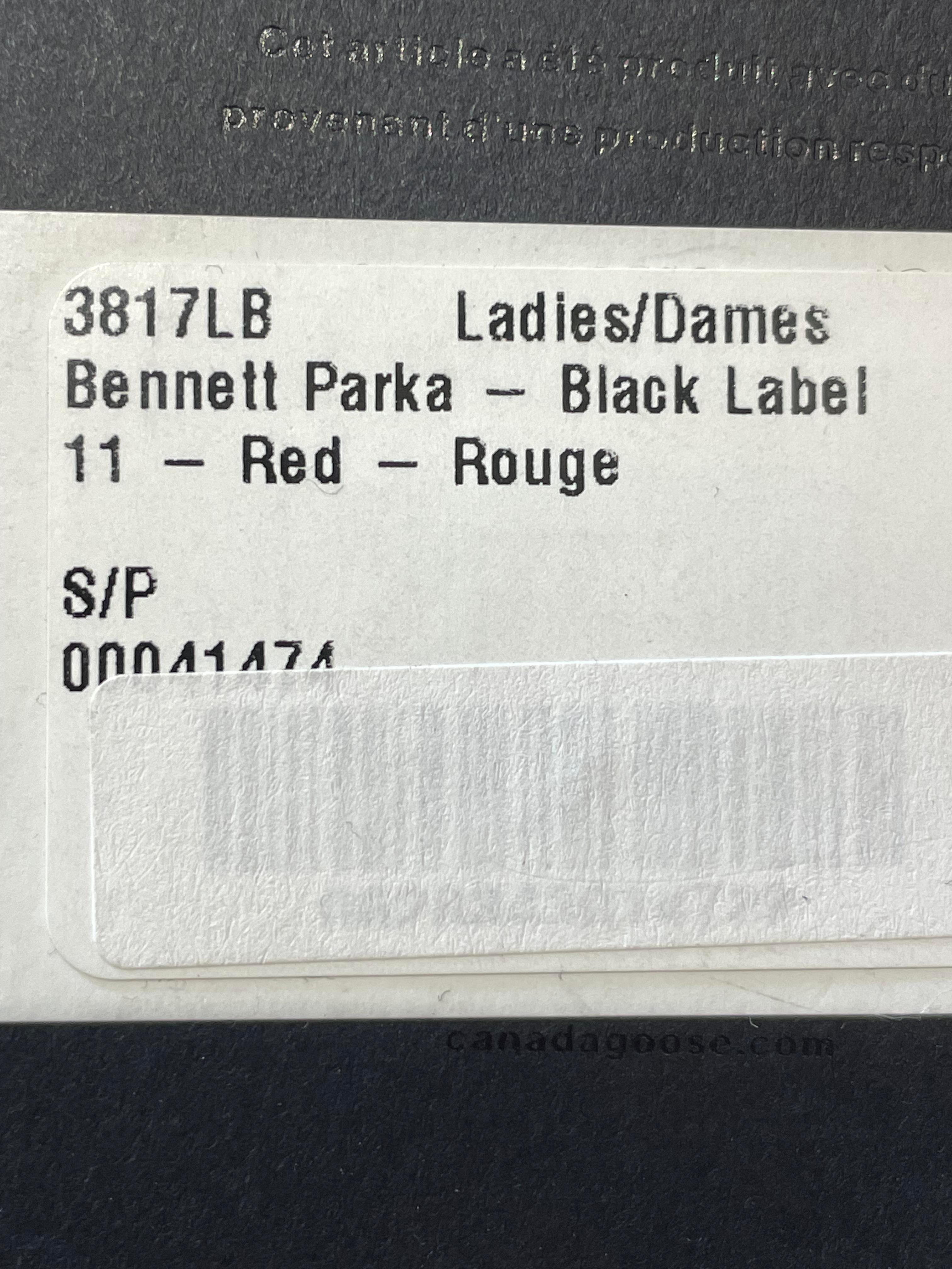 Canada Goose Bennett Parka Red Jacket