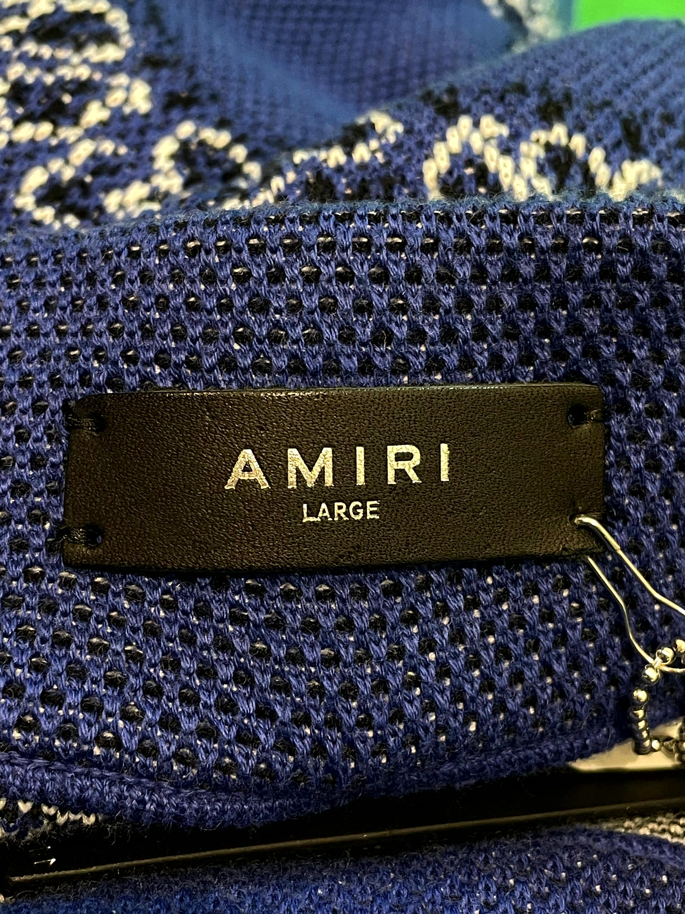 Amiri Knit Paisley Blue Sweats