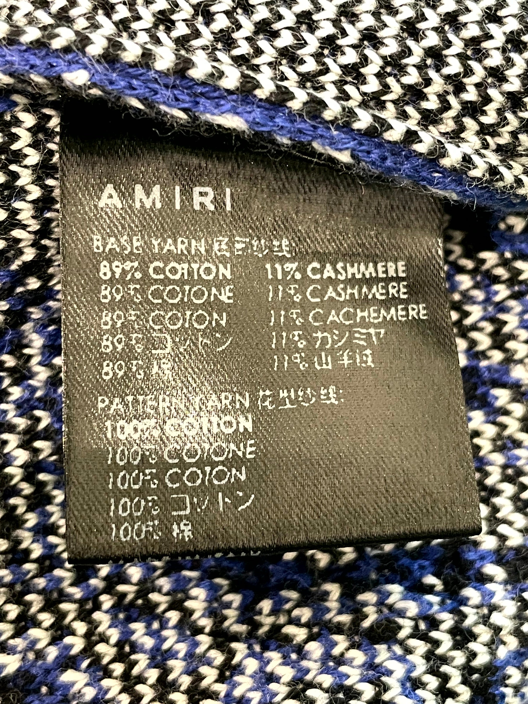 Amiri Knit Paisley Blue Sweats