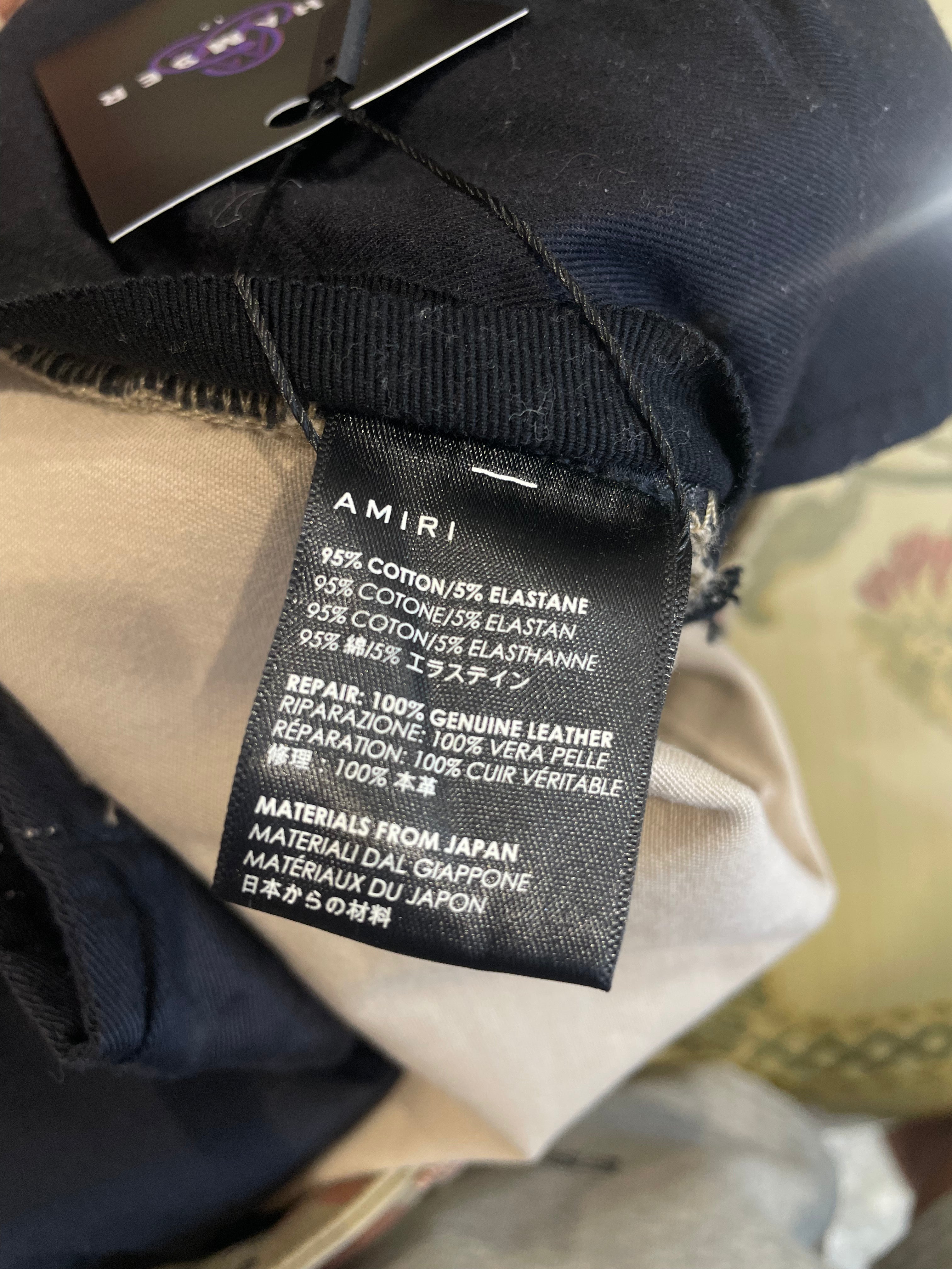 Amiri MX1 Desert Camo Black Patch Cargo Pants