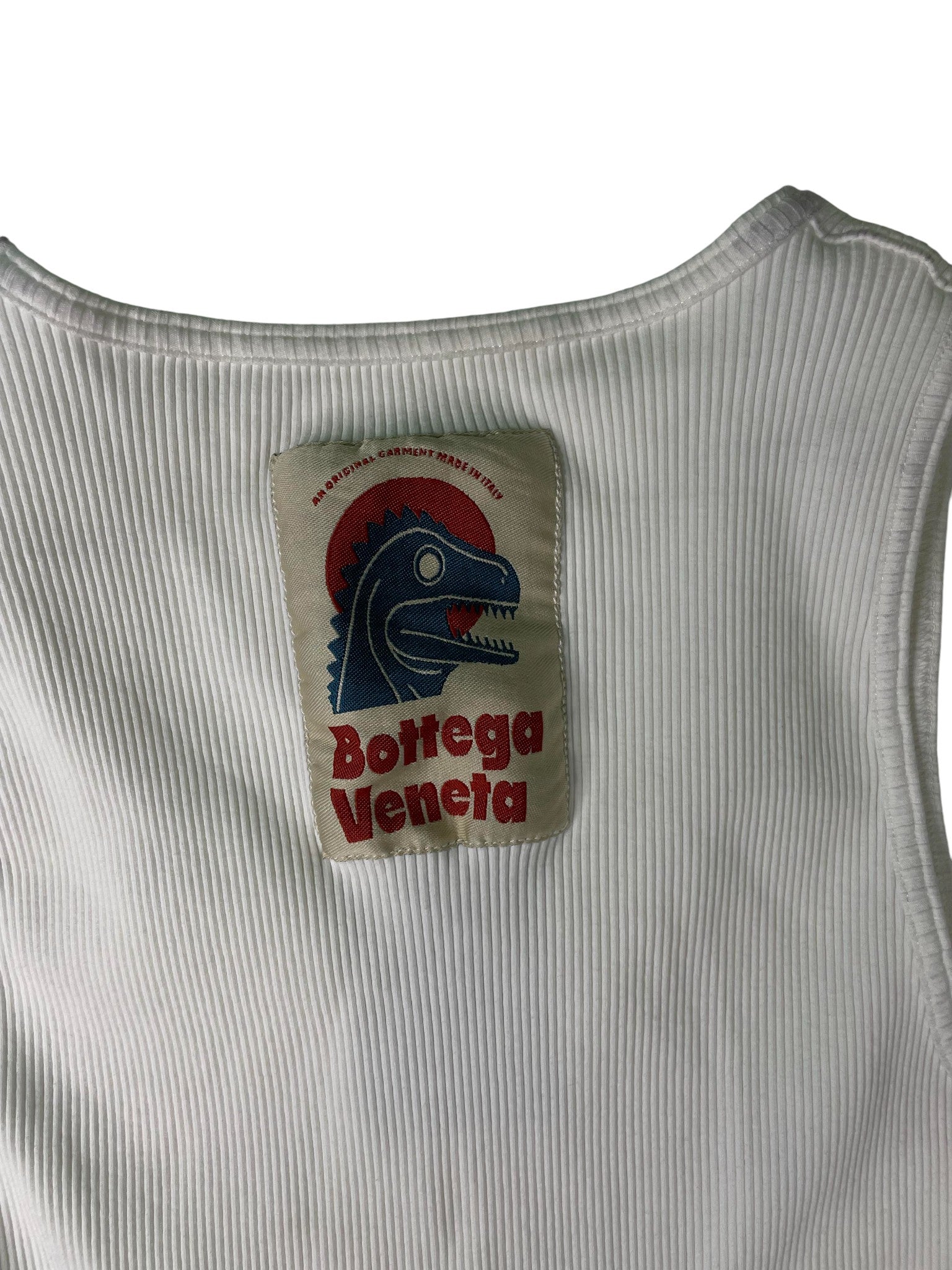 Bottega Veneta Logo White Tank Top