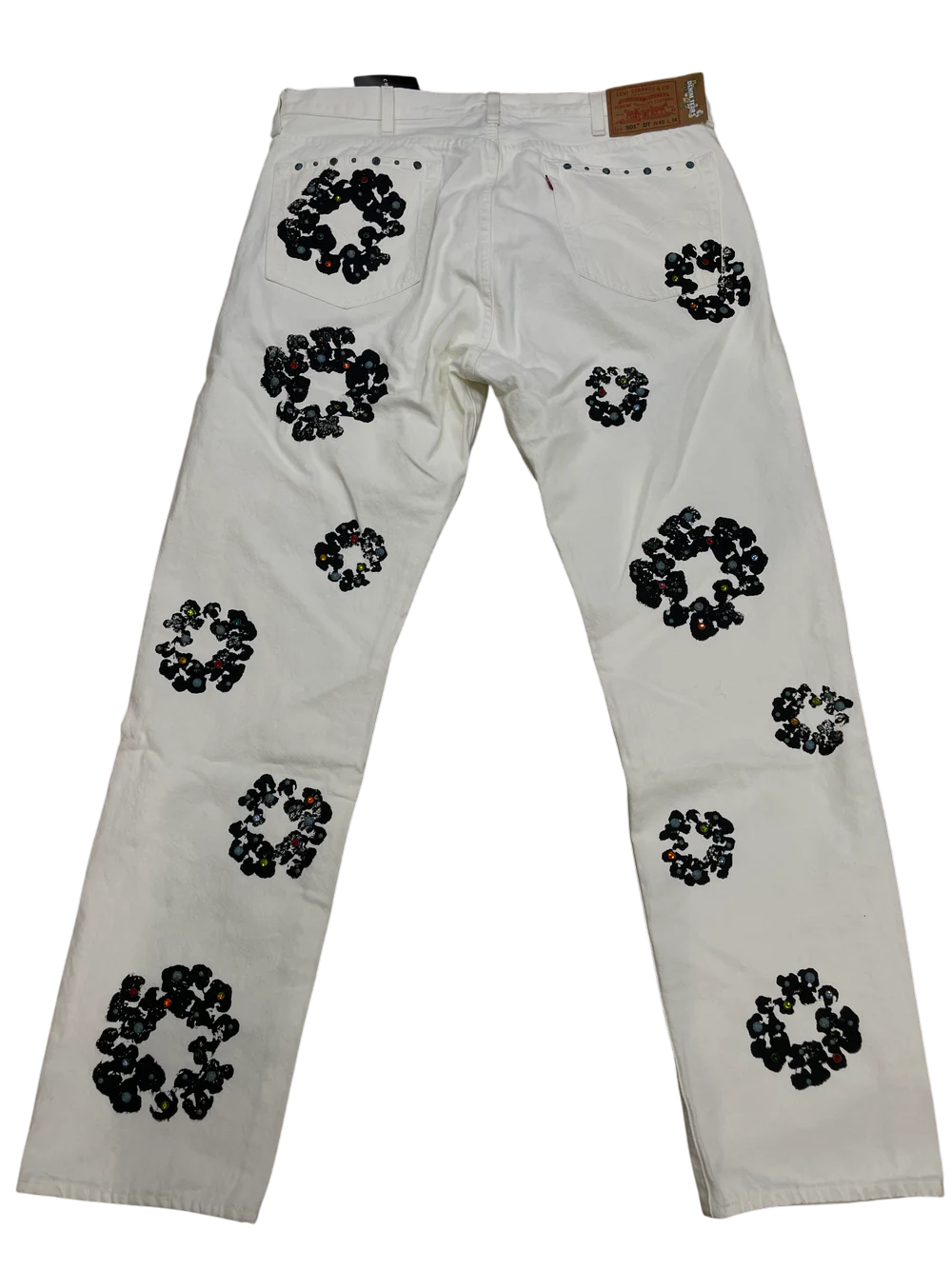 Denim Tears Studded White Jeans