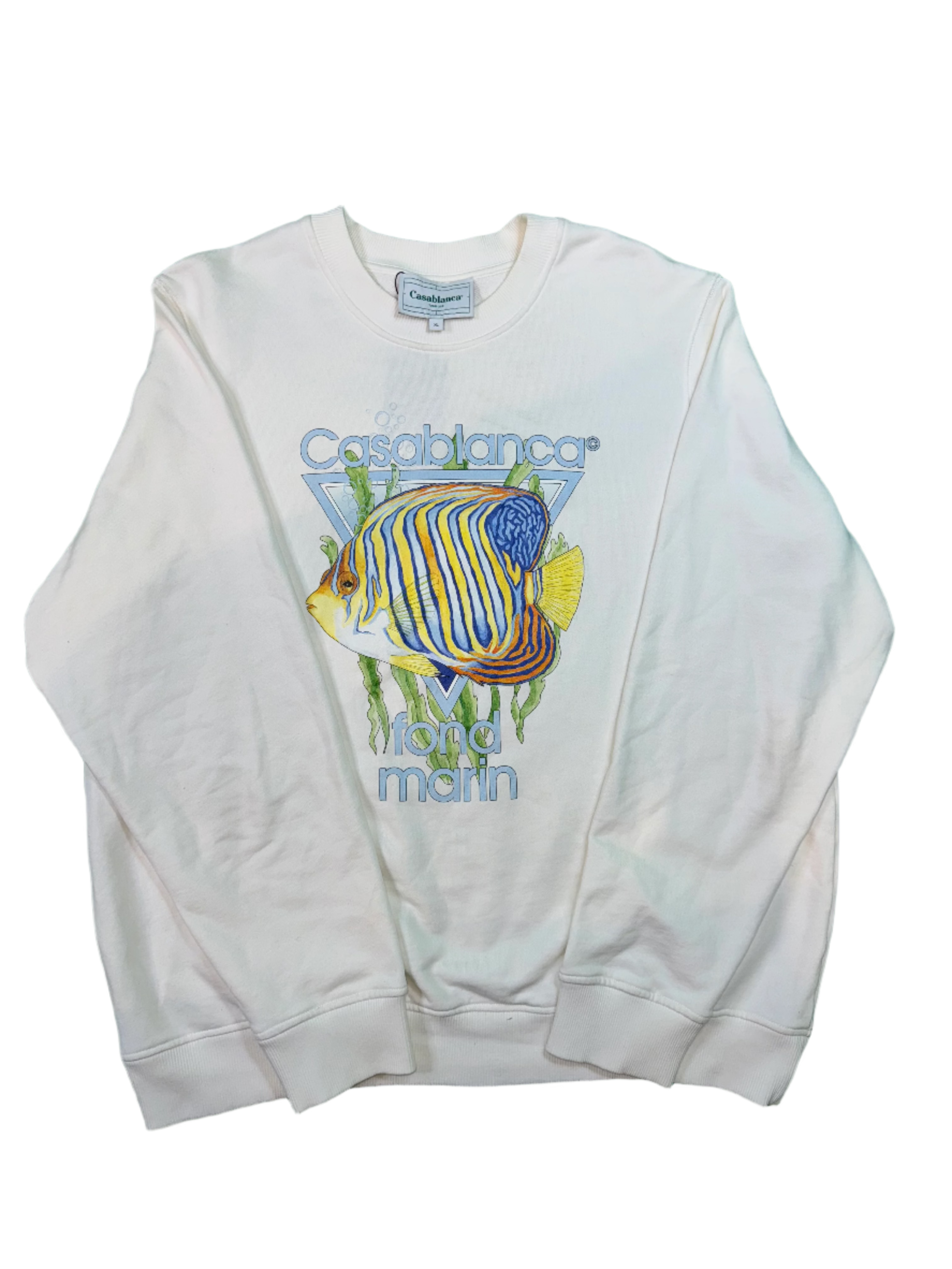 Casablanca Graphic White Crewneck