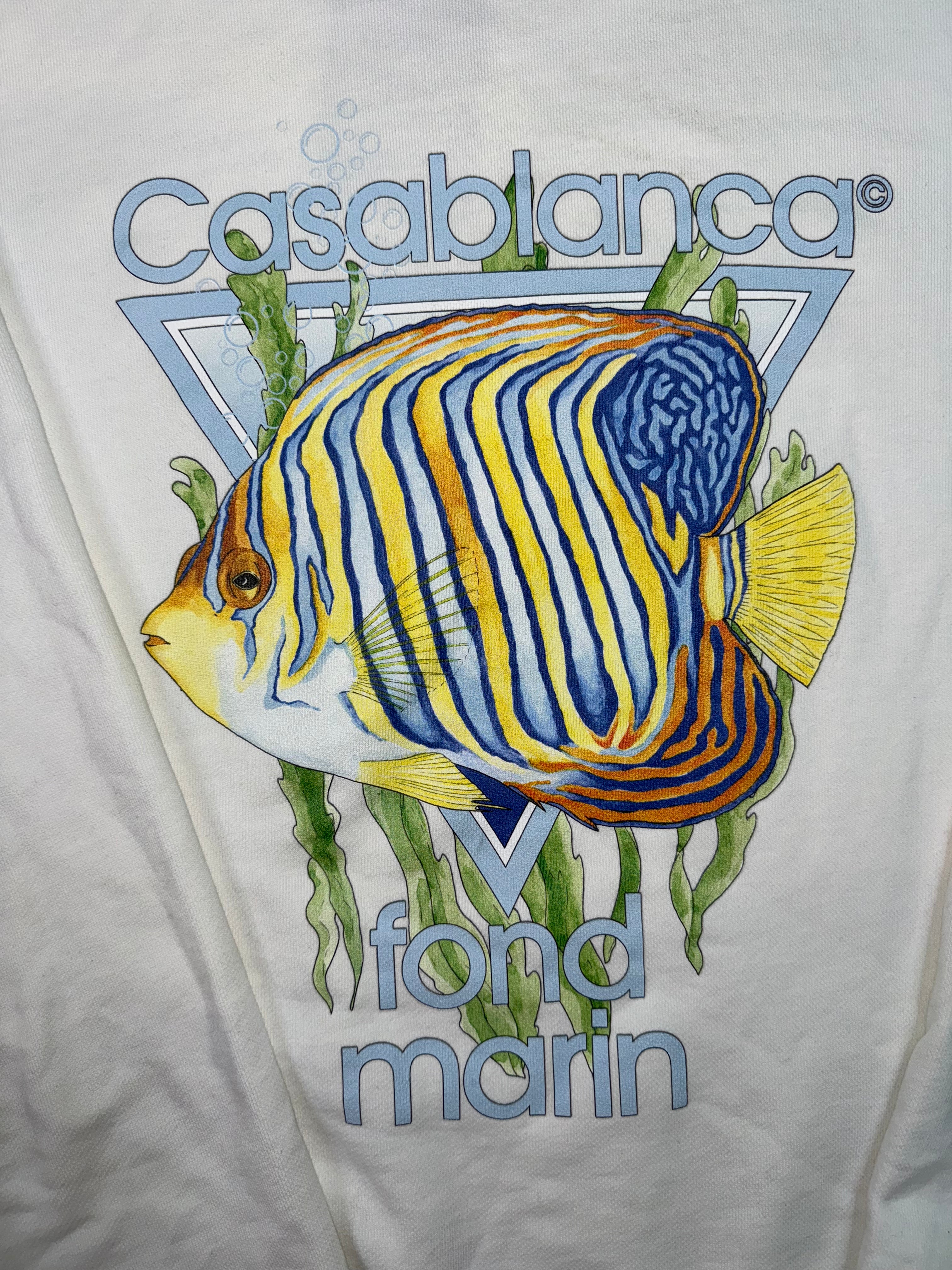 Casablanca Graphic White Crewneck