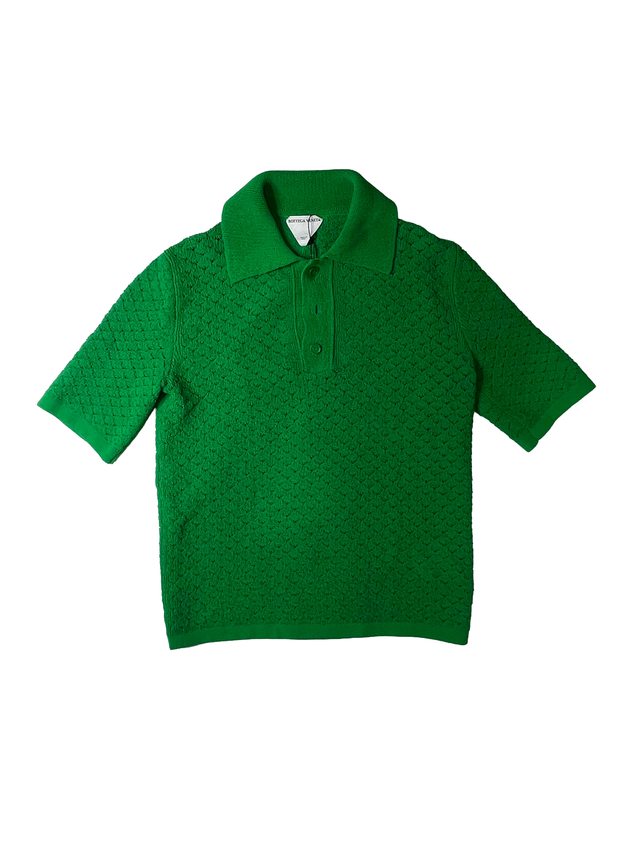 Bottega Veneta Crochet Green Shirt