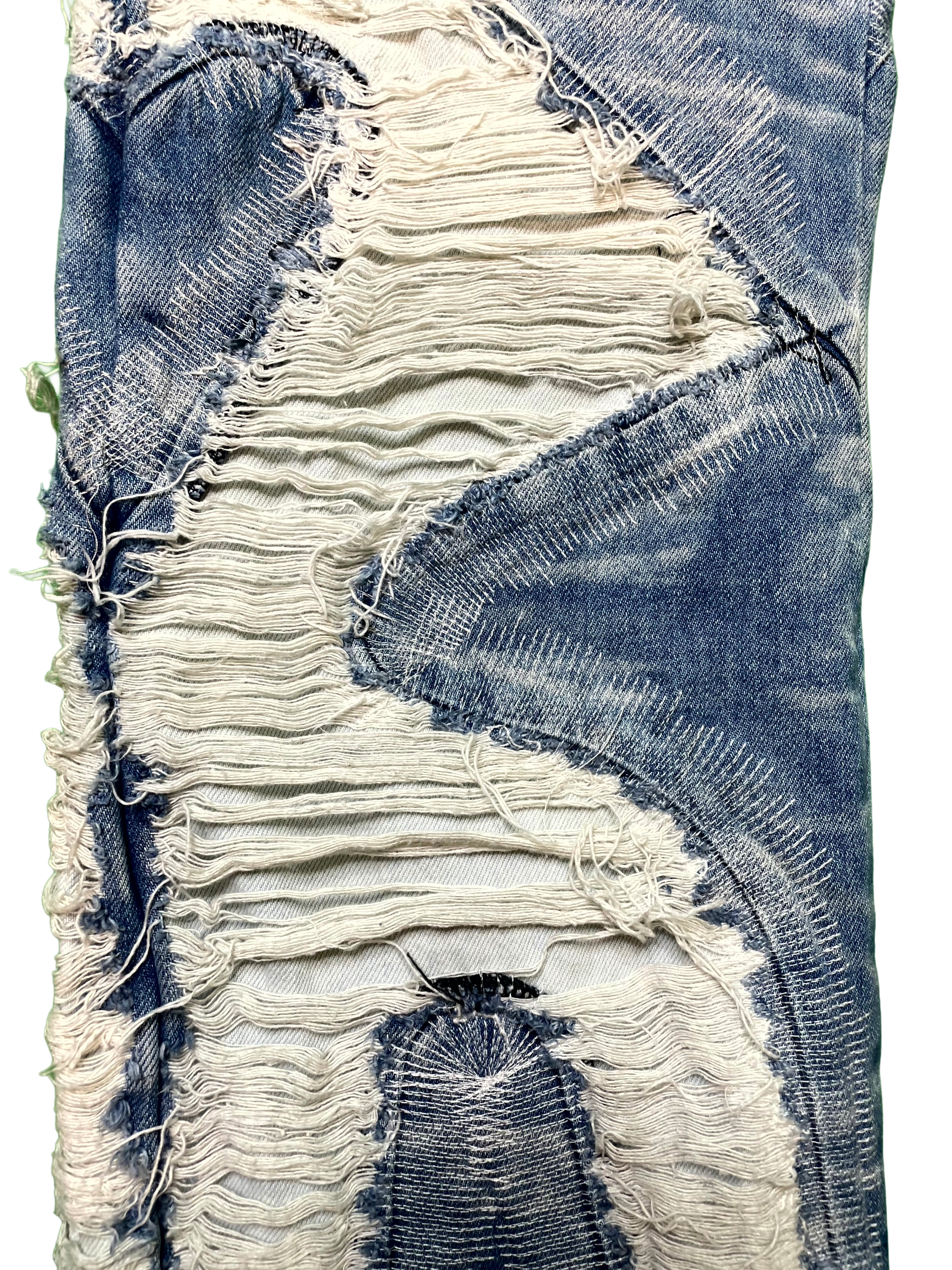 WDW Embroidered Denim Light Wash Jeans