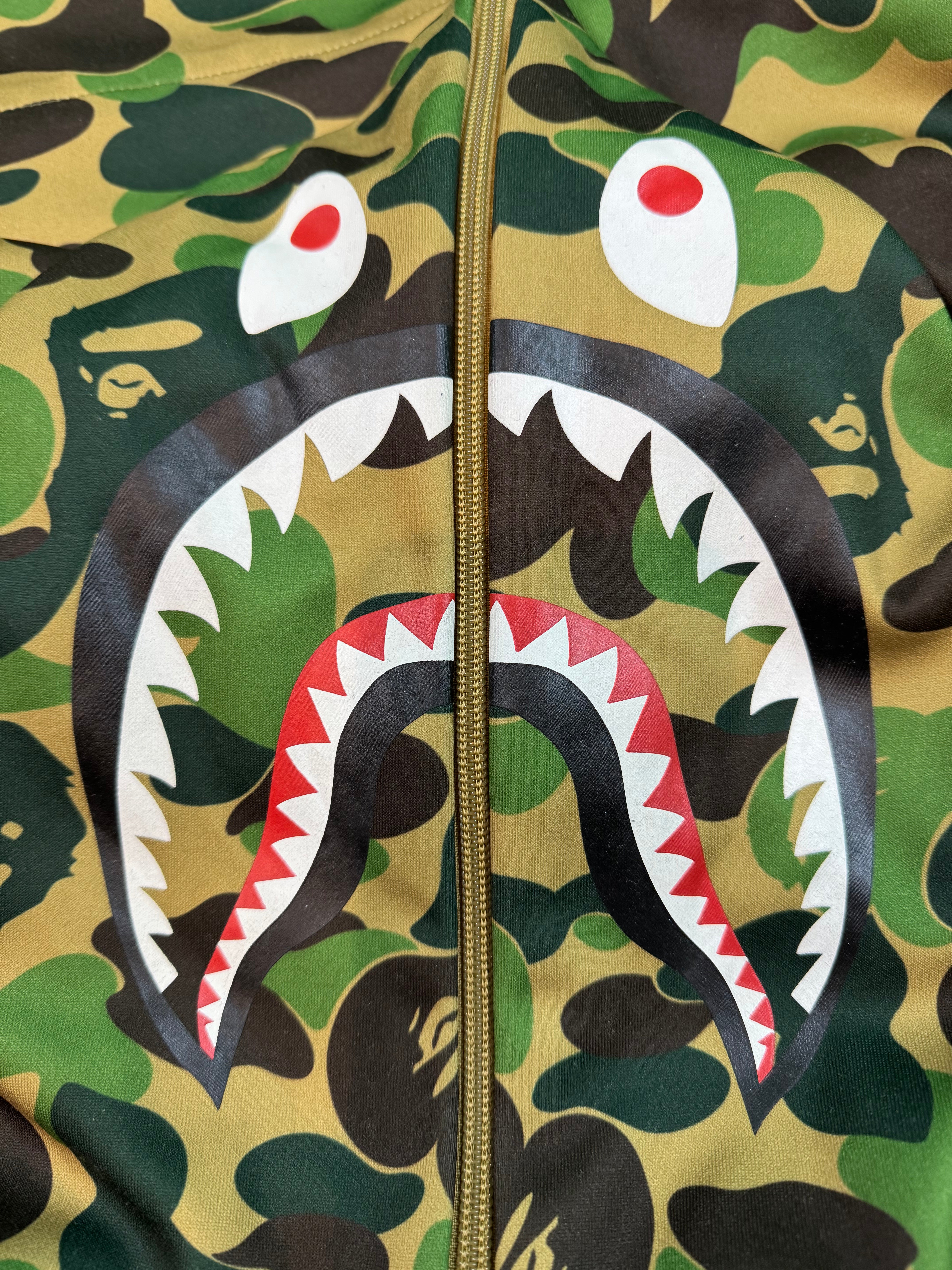 Bape x Adidas Zip Up Green Camo Hoodie