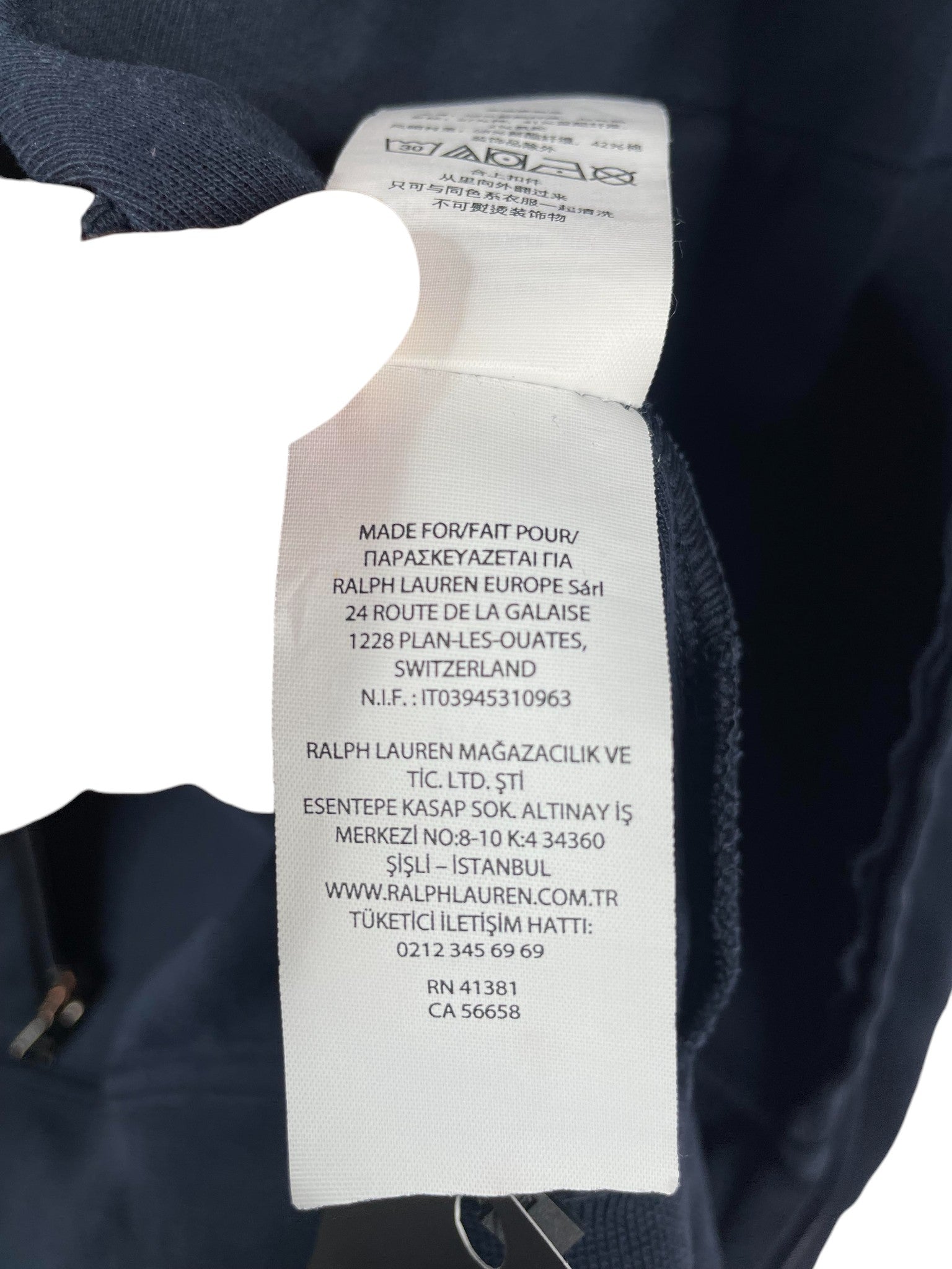 Polo 'Tech' Navy Sweatsuit