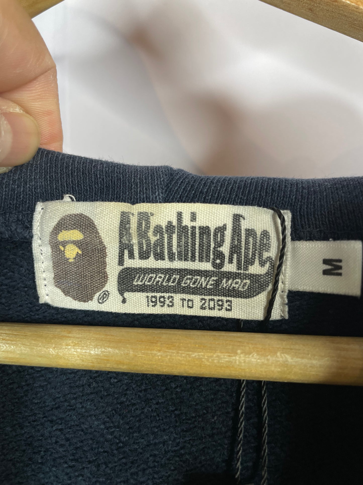 BAPE JAWS Zip Up Navy Hoodie