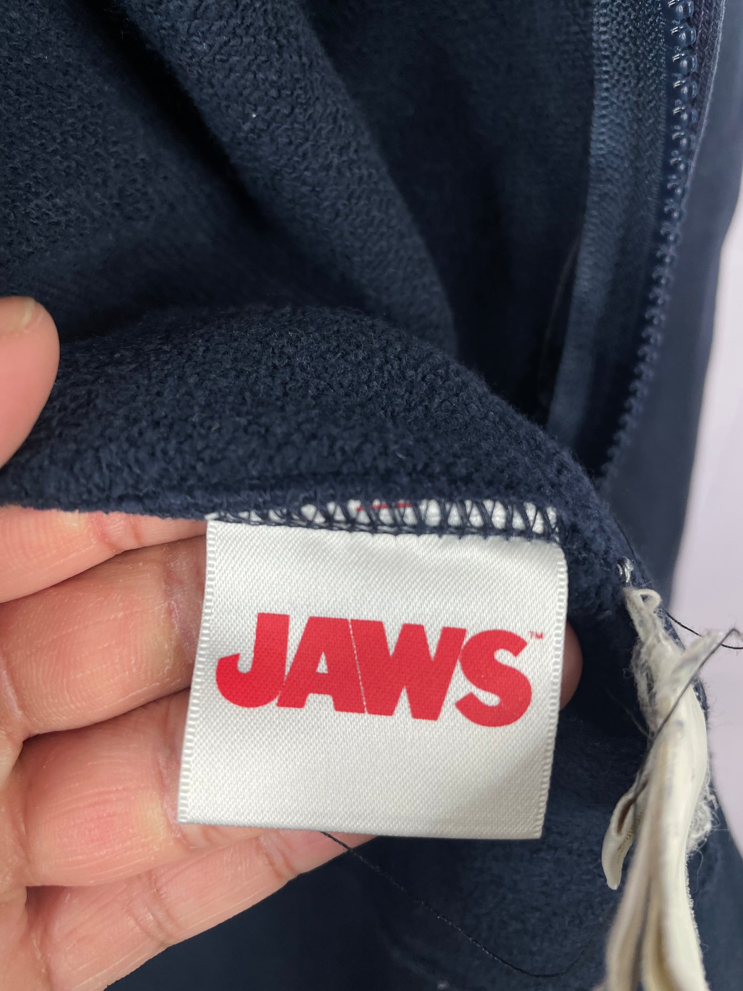 BAPE JAWS Zip Up Navy Hoodie