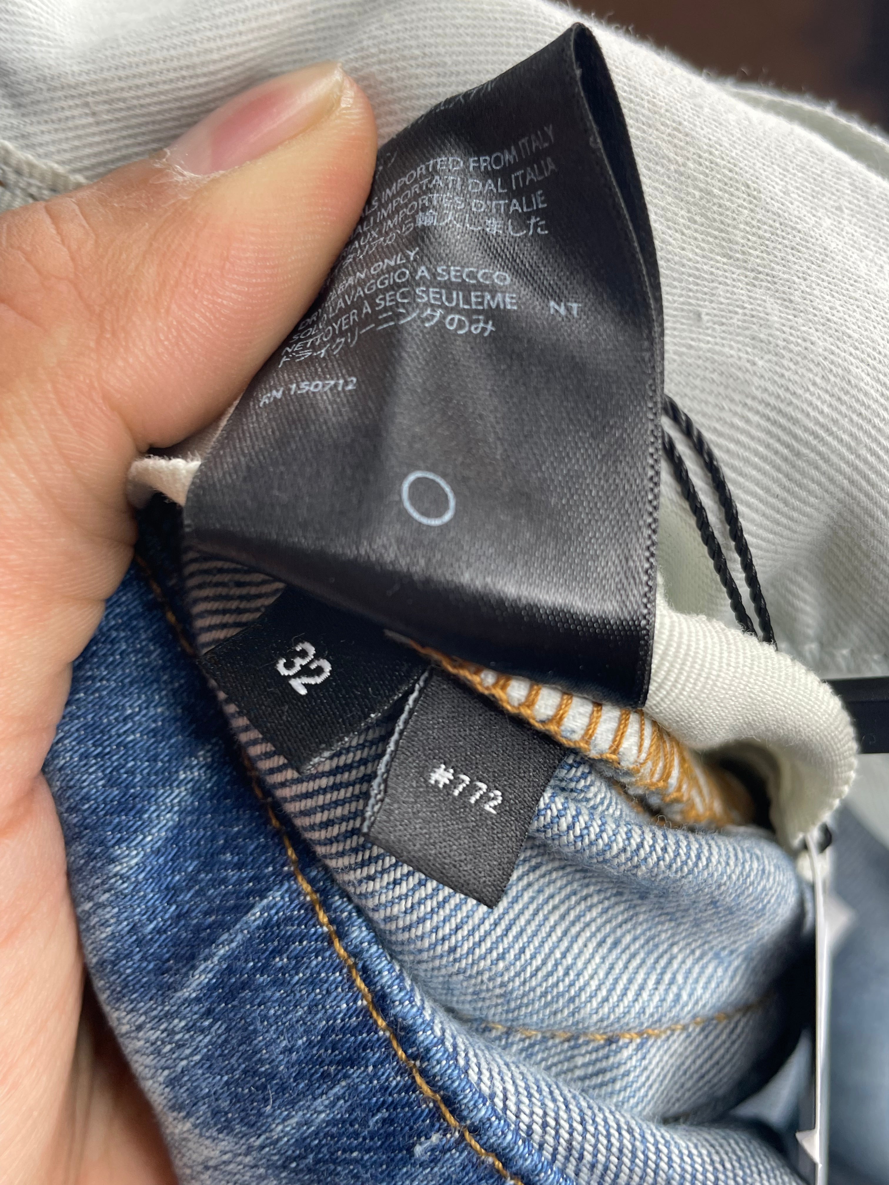 Amiri MX1 Light Wash Camo Patch Used 32