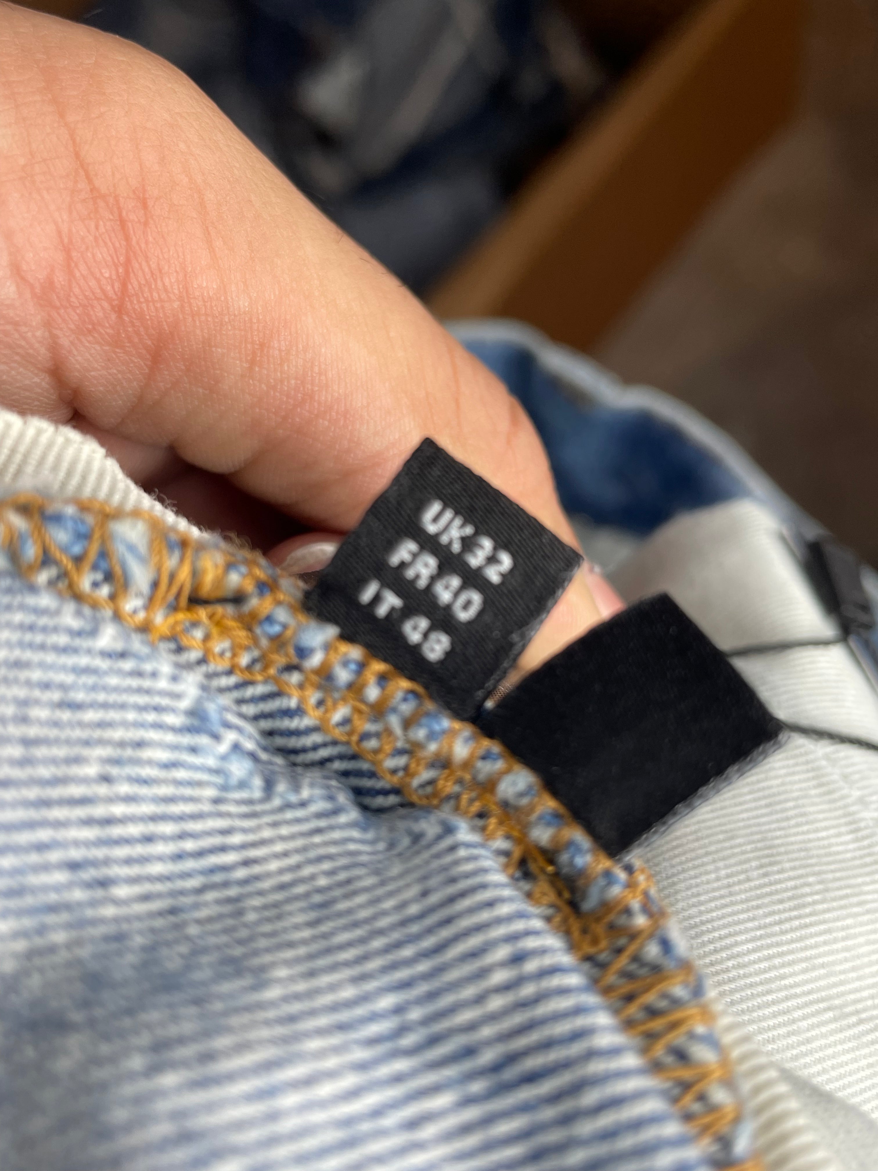 Amiri MX1 Light Wash Camo Patch Used 32