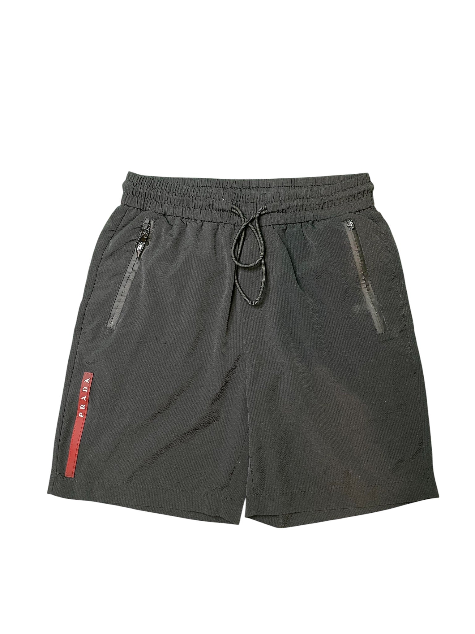 Prada Nylon Shorts Black Red (Broken Zipper)