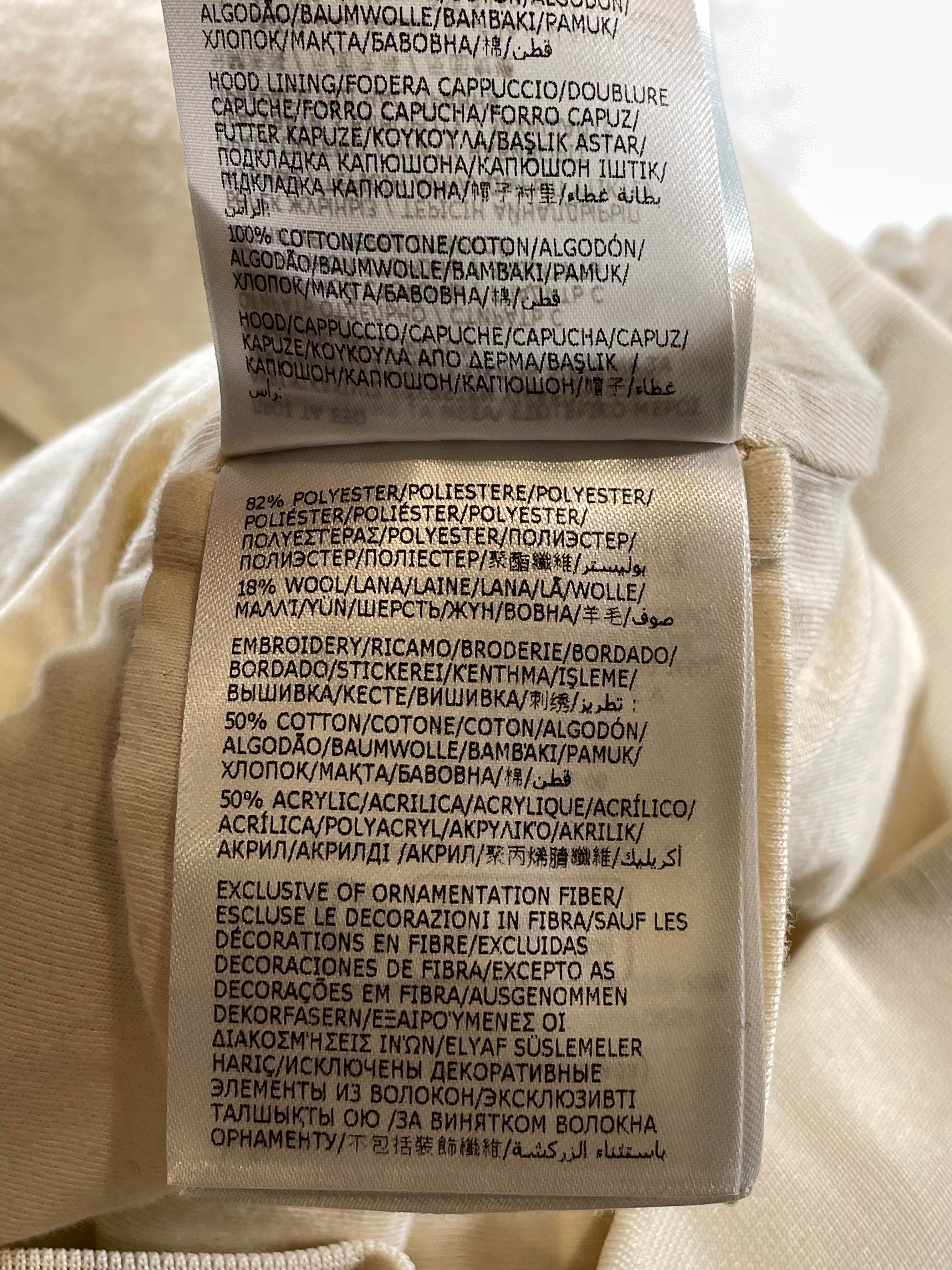 Moncler Maglia Aperta Cream Jacket