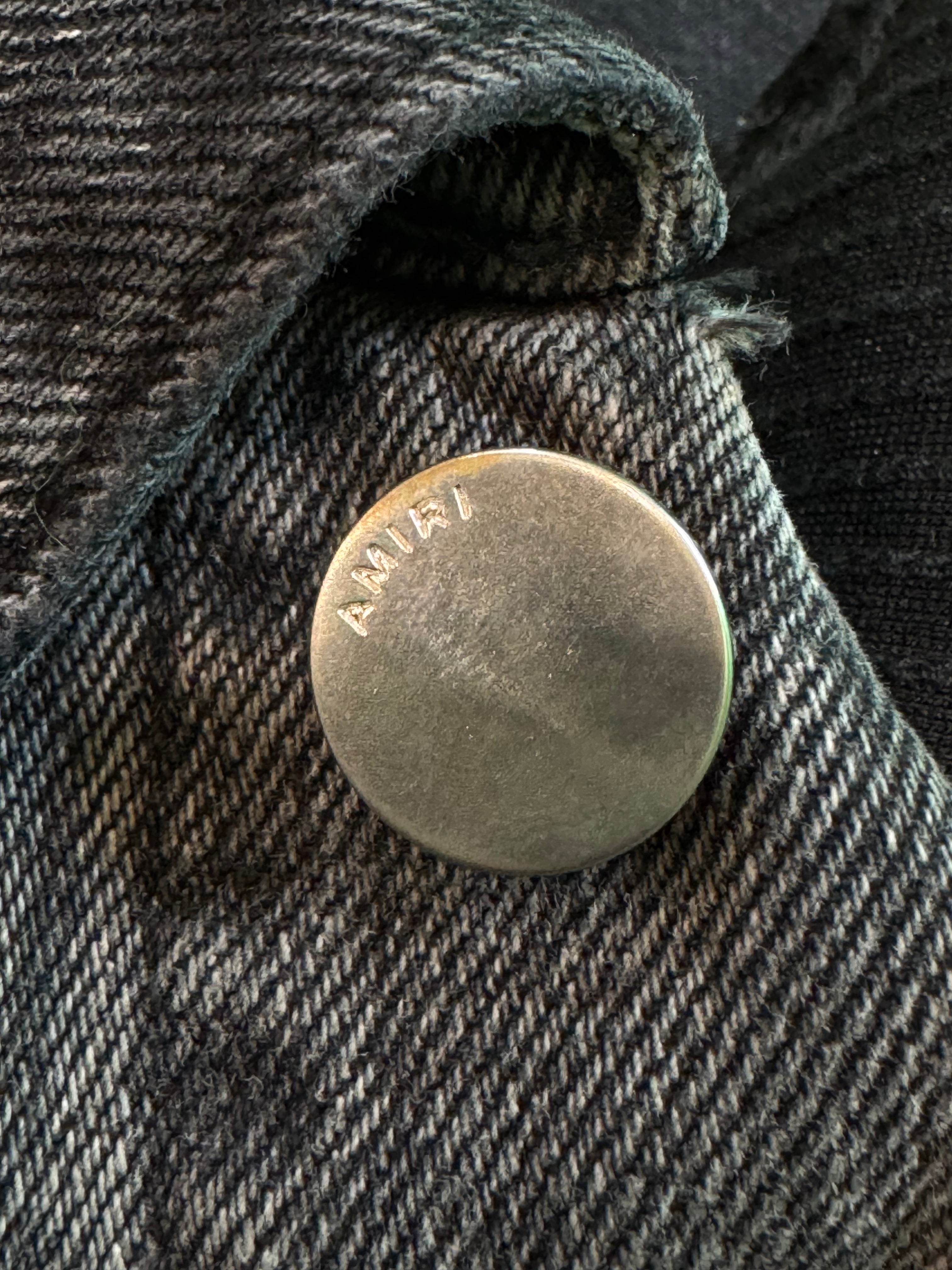 Amiri MX2 Black Paisley Denim Jacket