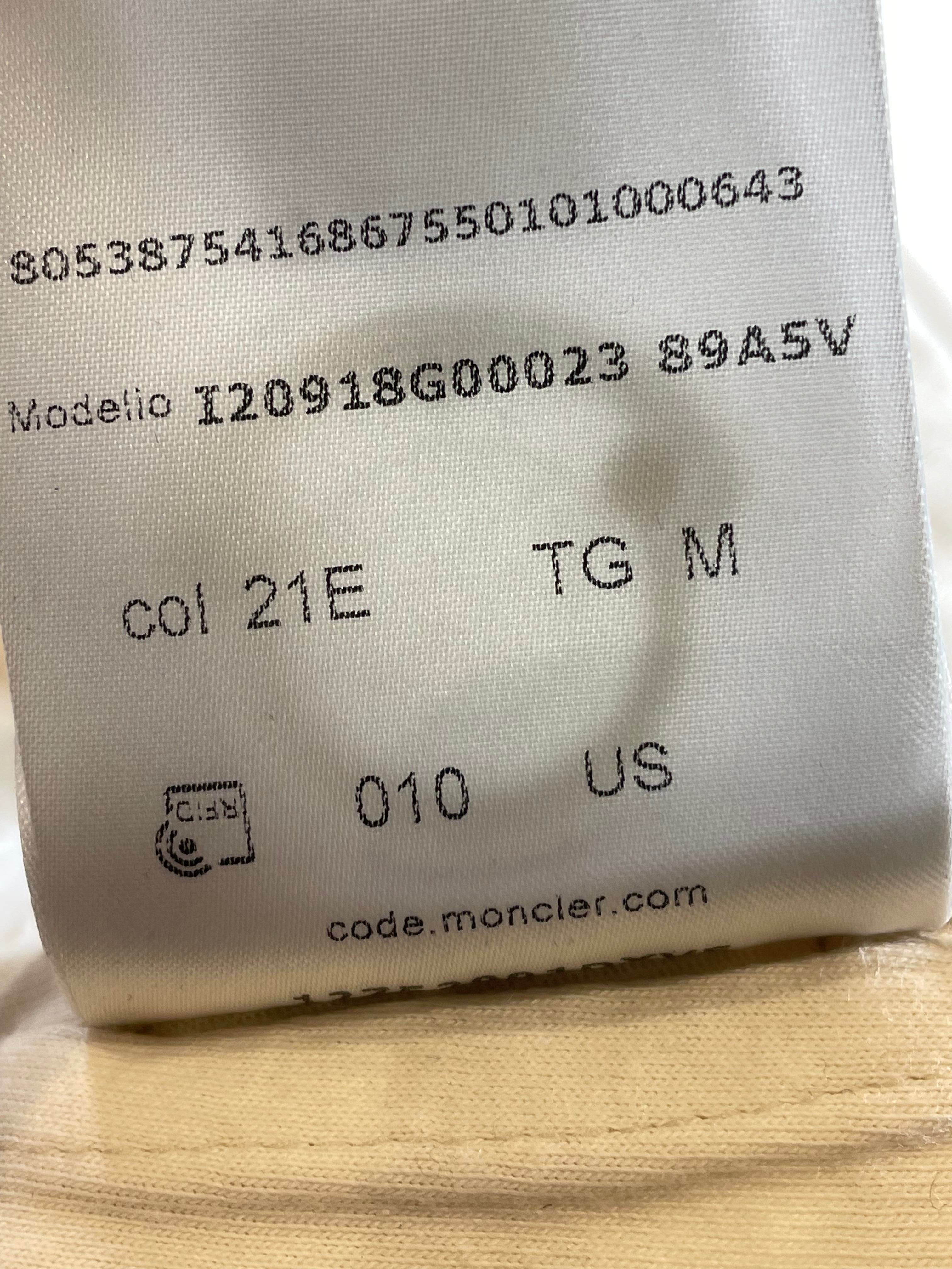 Moncler Maglia Aperta Cream Jacket