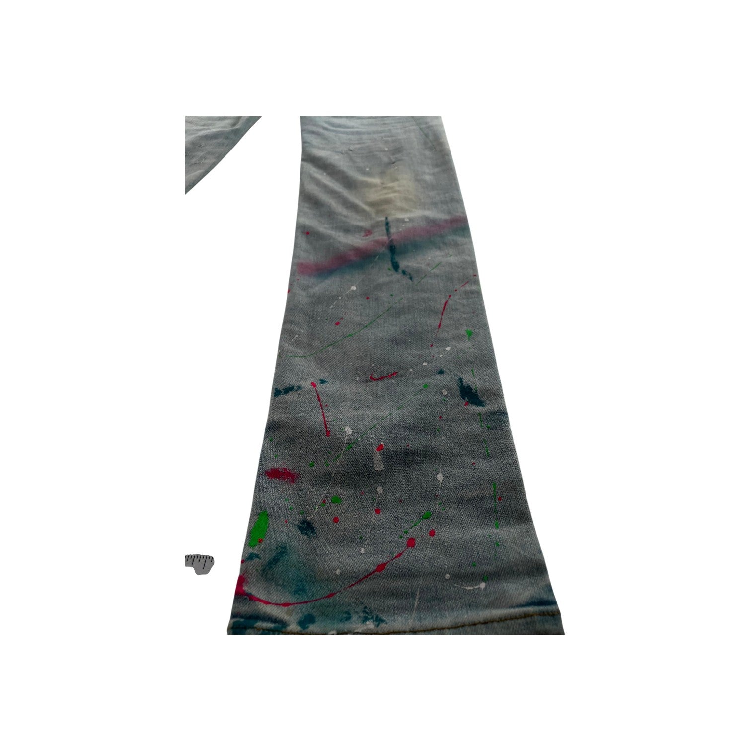 Amiri South Beach Splatter Light Wash Jeans