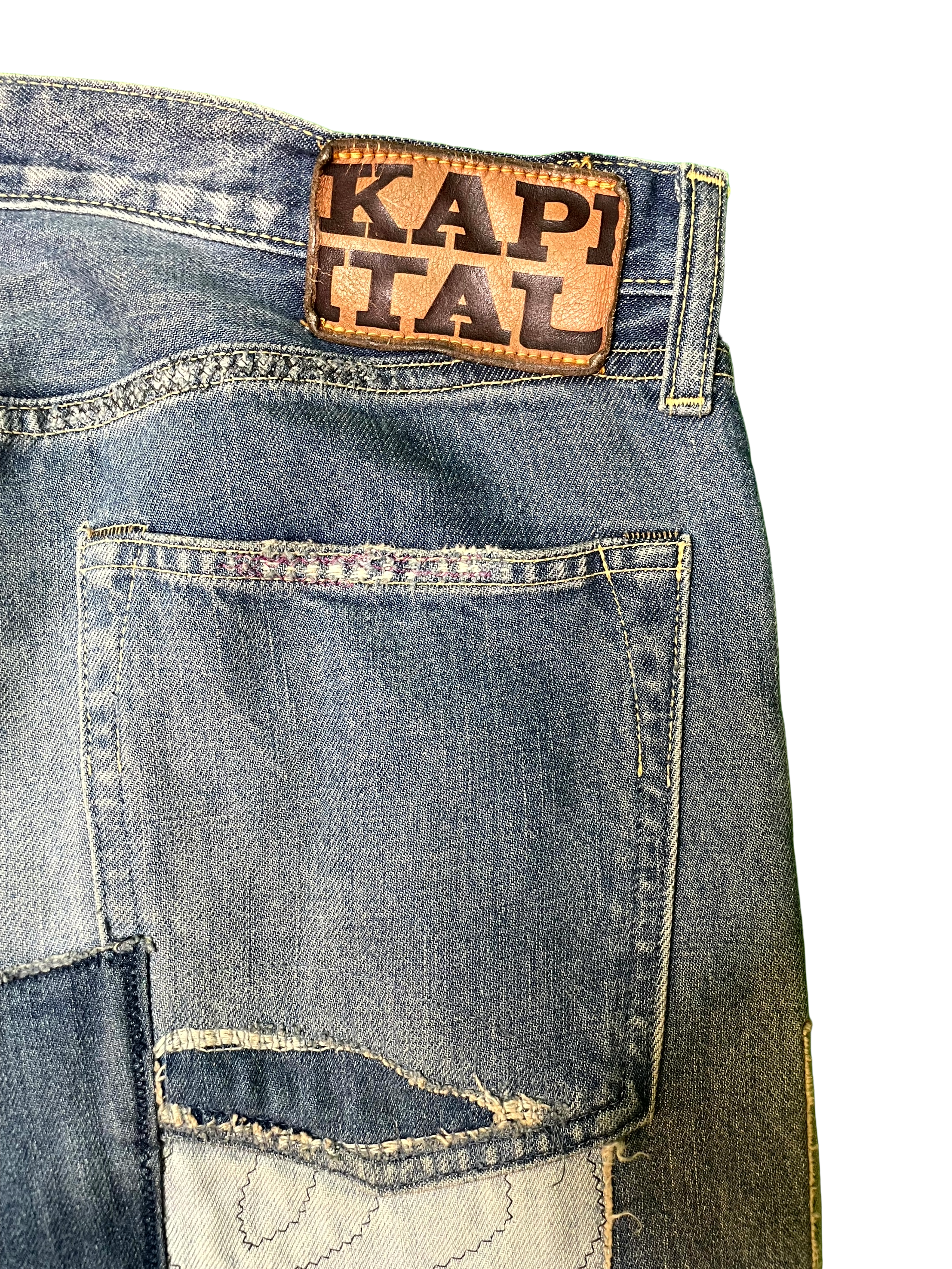 Kapital Patch Work Light Wash Jeans