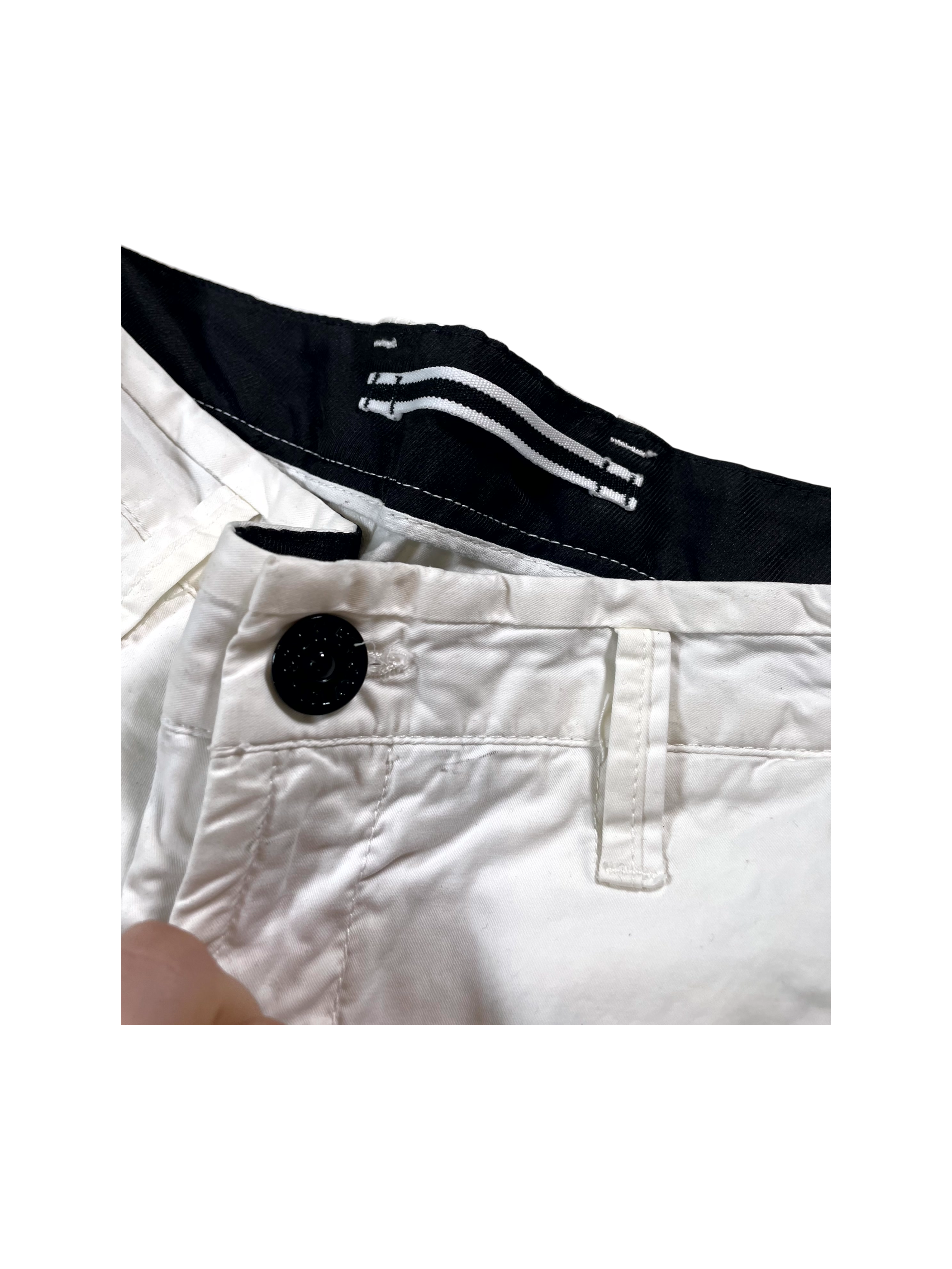 Stone Island White Cargo Pants