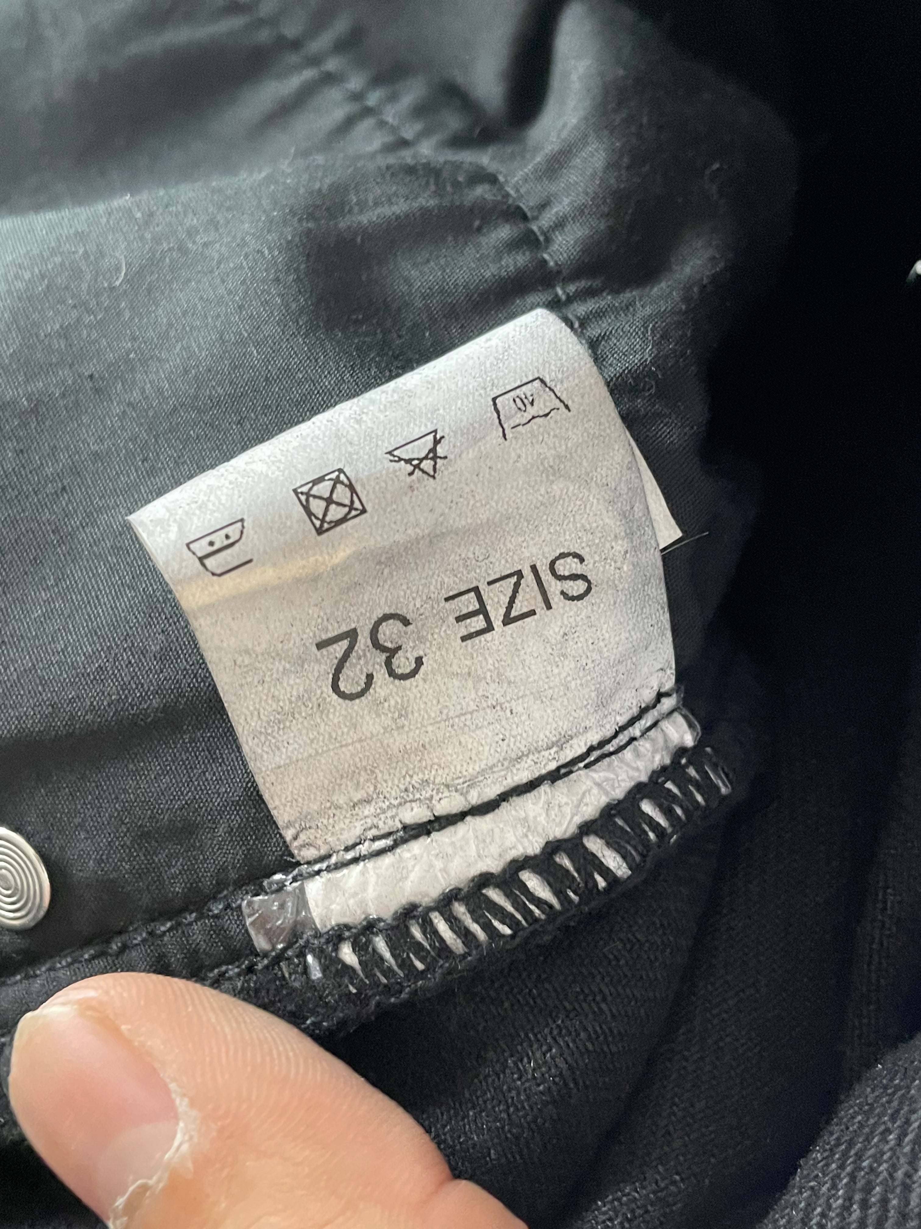 Vale Stacked Black Jeans Used 32