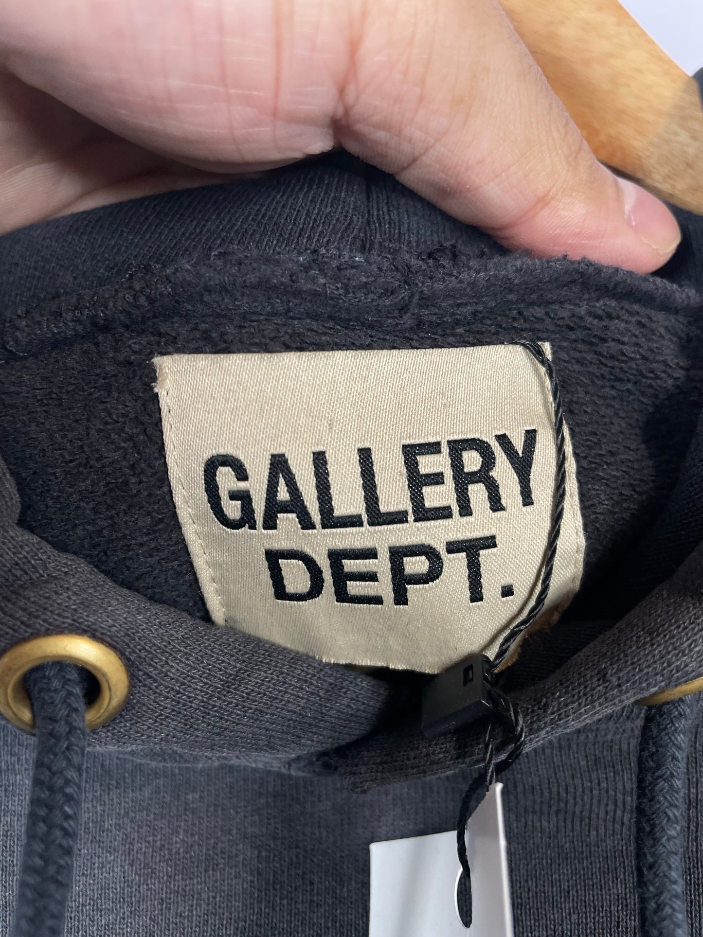 Gallery Dept White Flames Black Hoodie