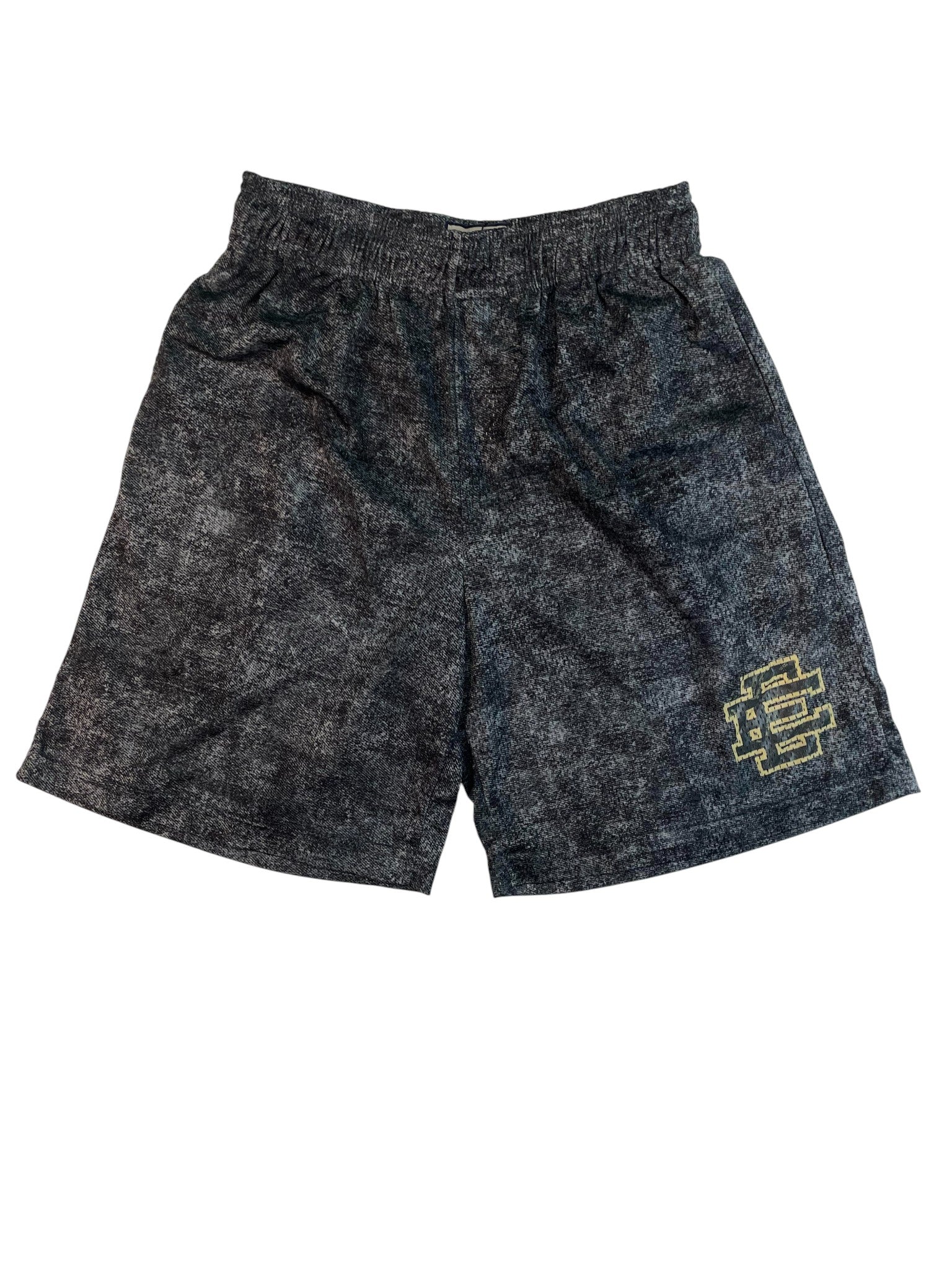 Eric Emanuel Charcoal & Cream Baggy Shorts