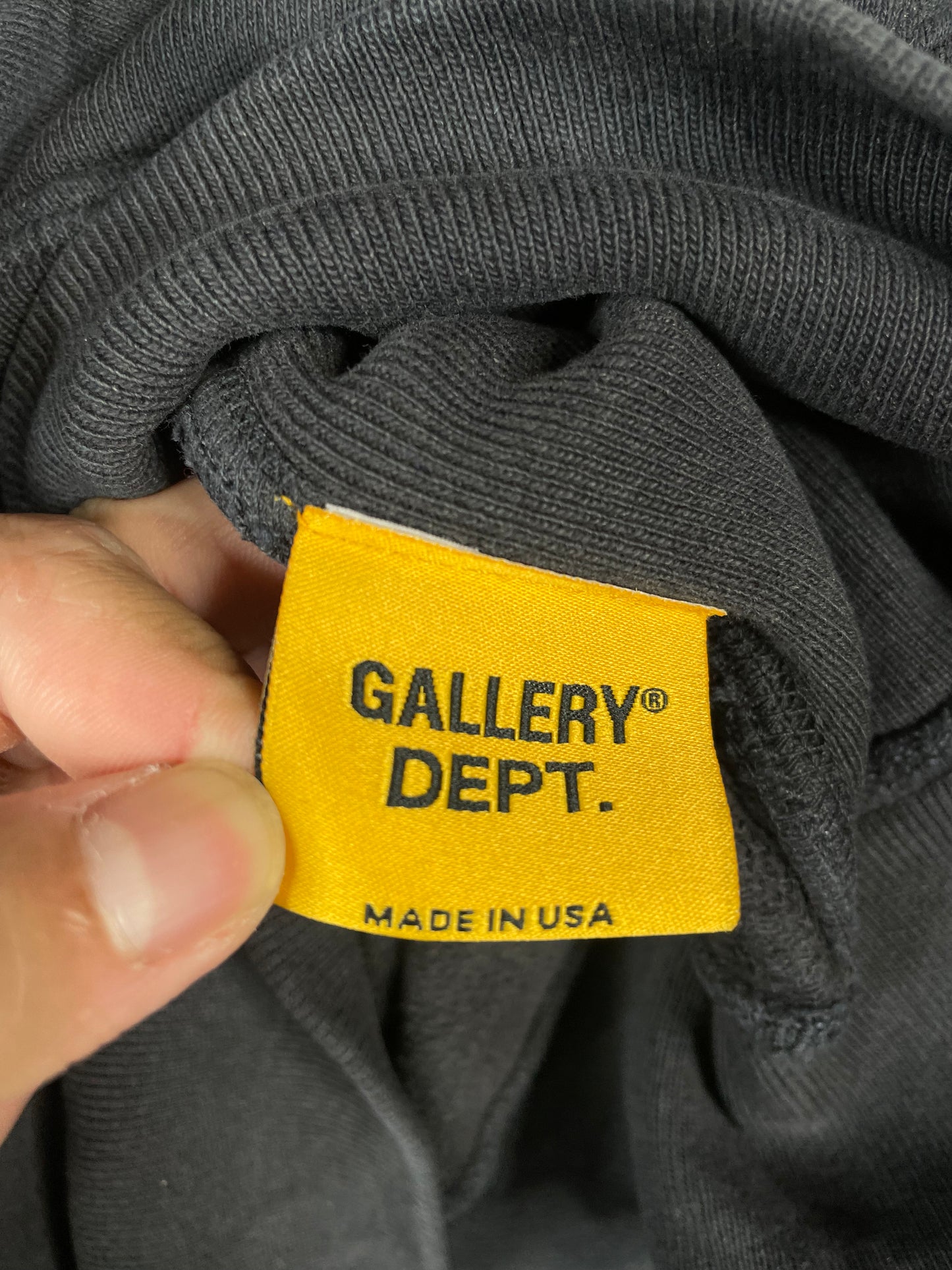 Gallery Dept White Flames Black Hoodie