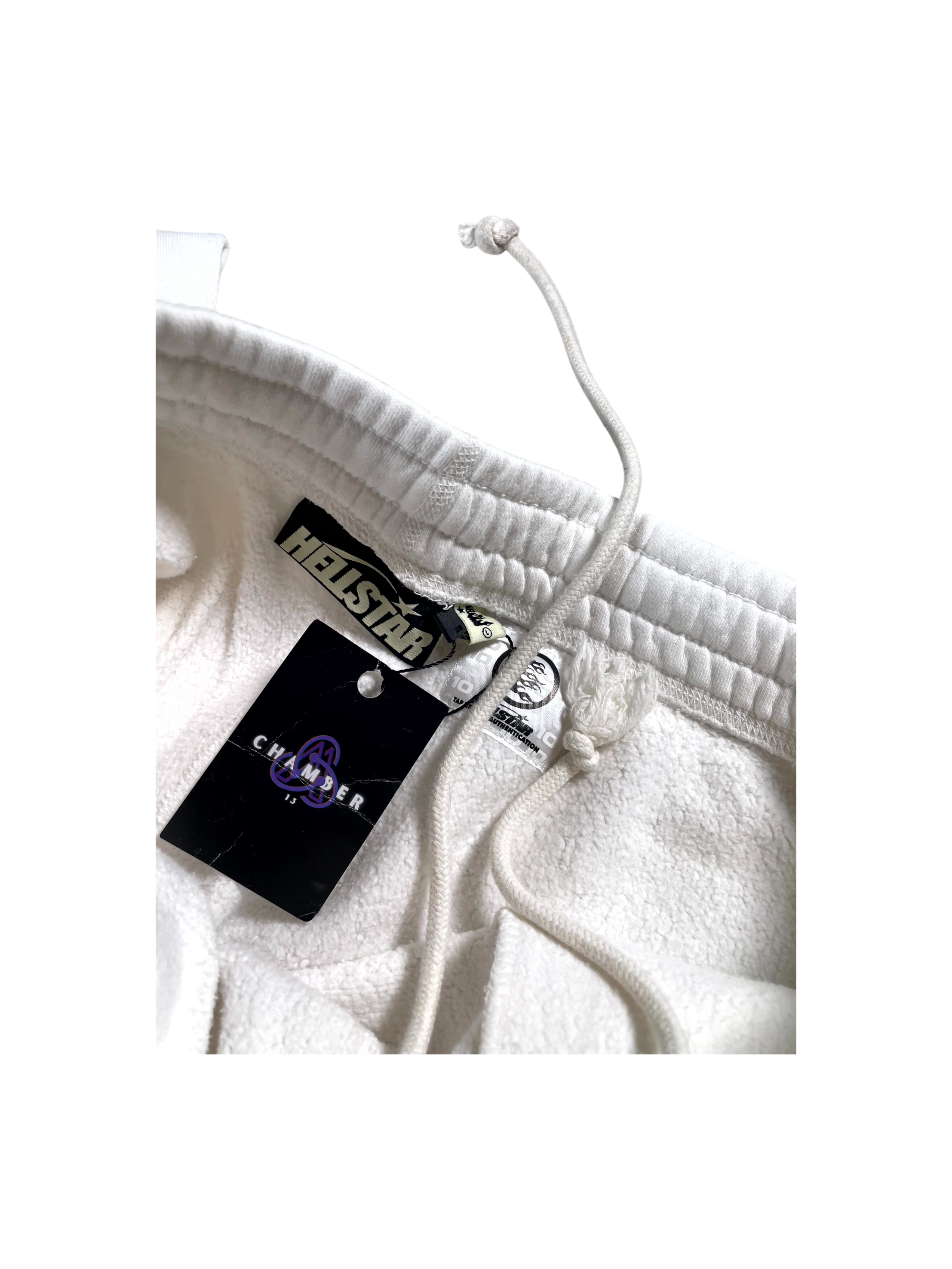 Hellstar Mini Logo Flare White Sweats