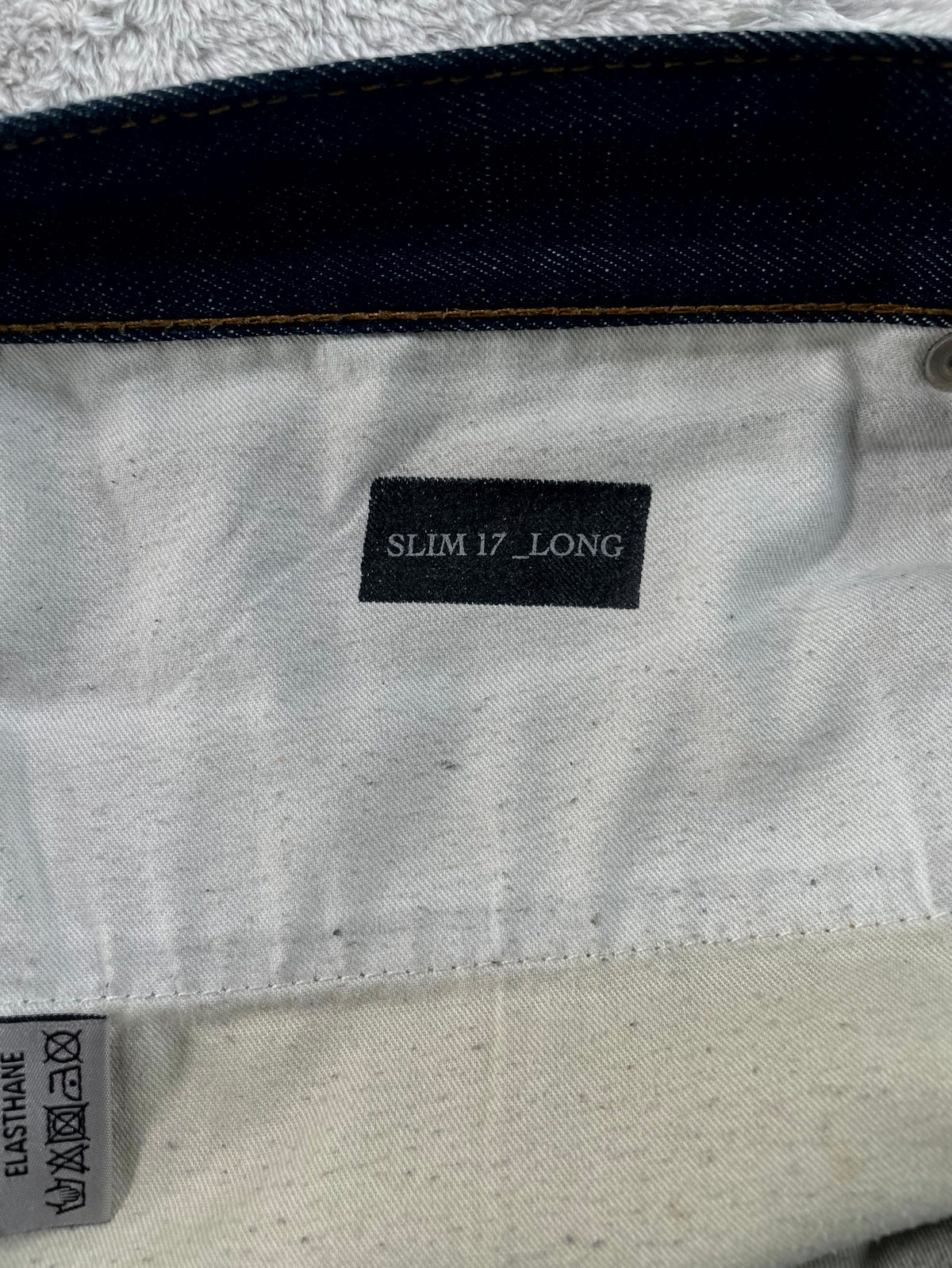 Dior Selvedge Cuff Logo Navy Jeans