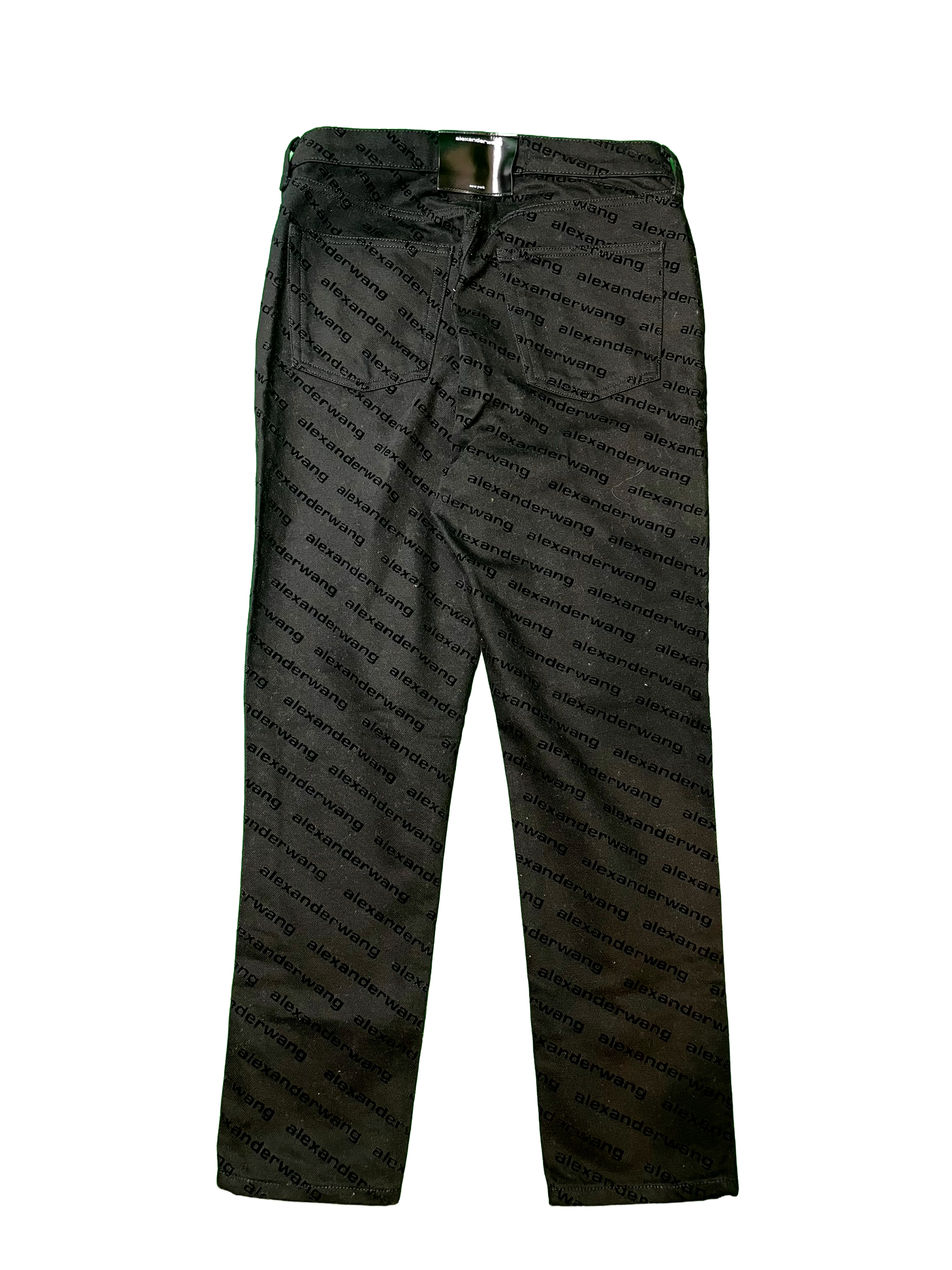 Alexander McQueen Black Allover Jeans