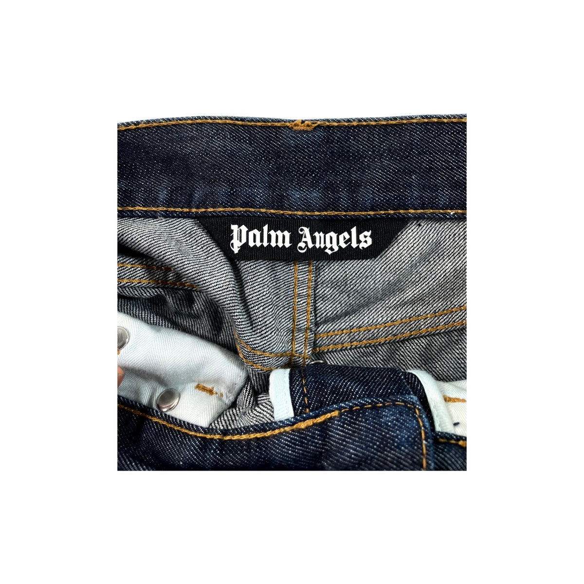 Palm Angels Double Knee Navy Jeans