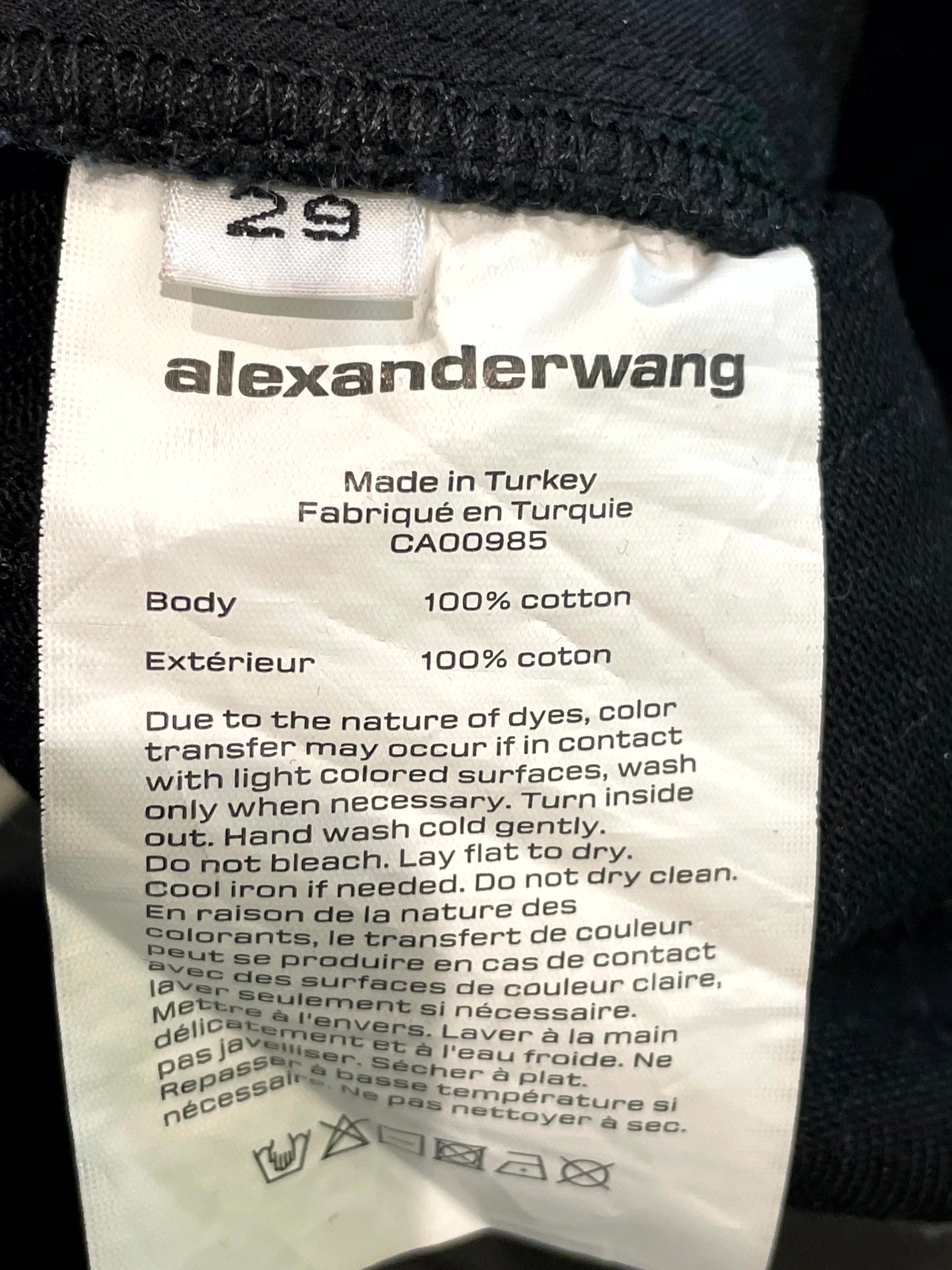 Alexander McQueen Black Allover Jeans