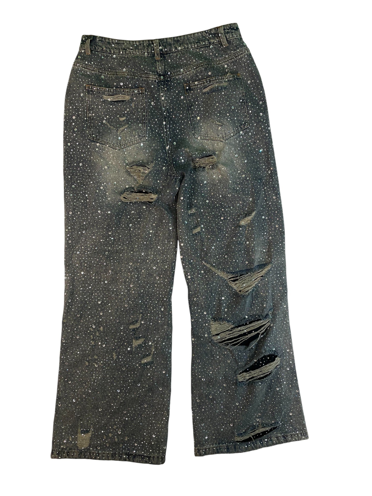Vale 'Rhinestone' Light Wash Jeans
