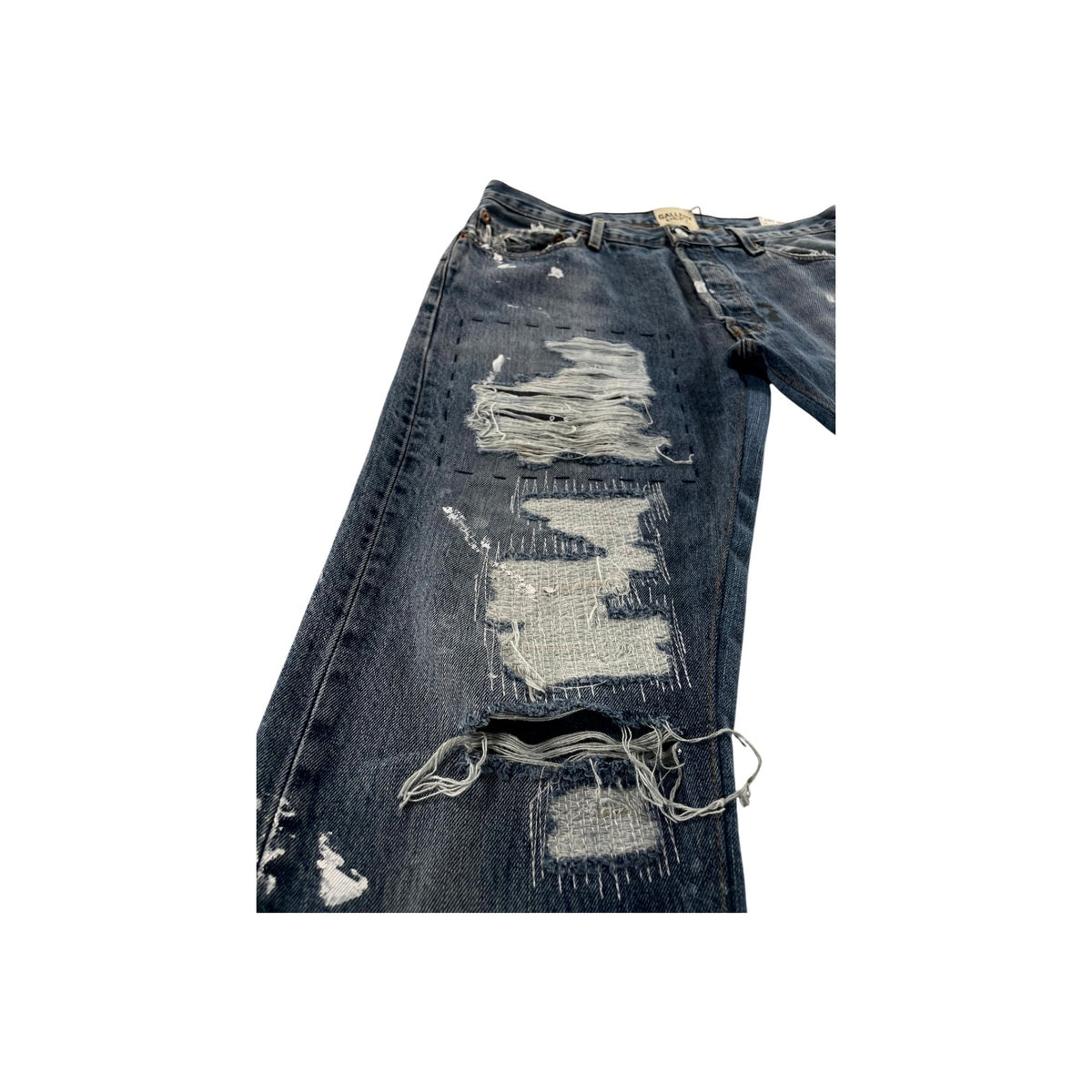 Gallery Dept Distressed Splatter Light Wash Jeans