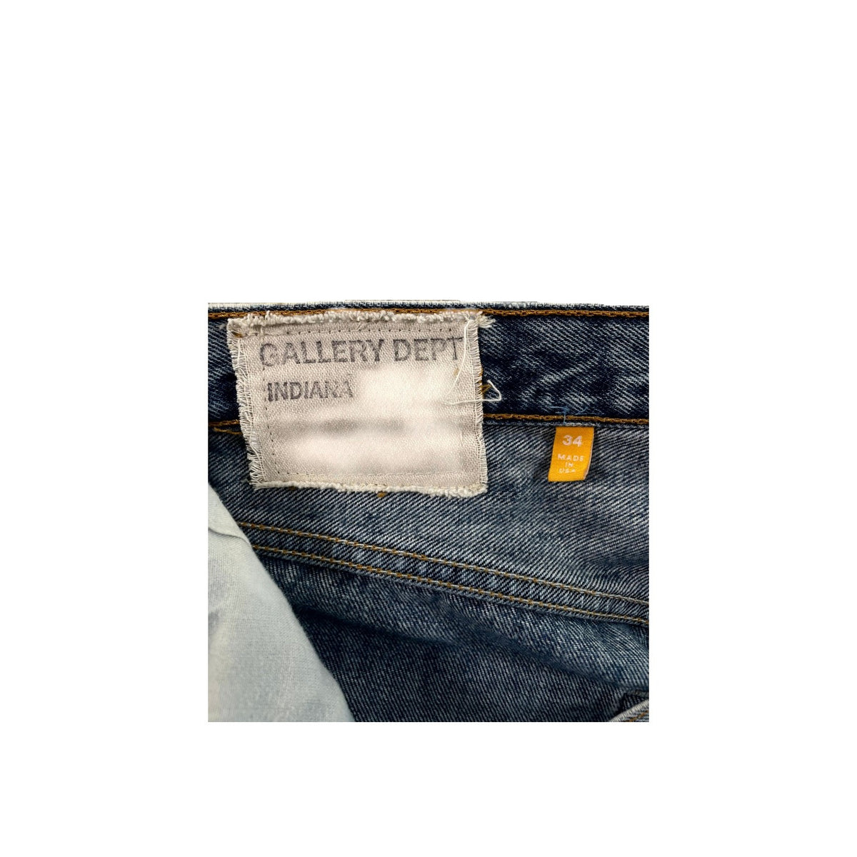 Gallery Dept Distressed Splatter Light Wash Jeans