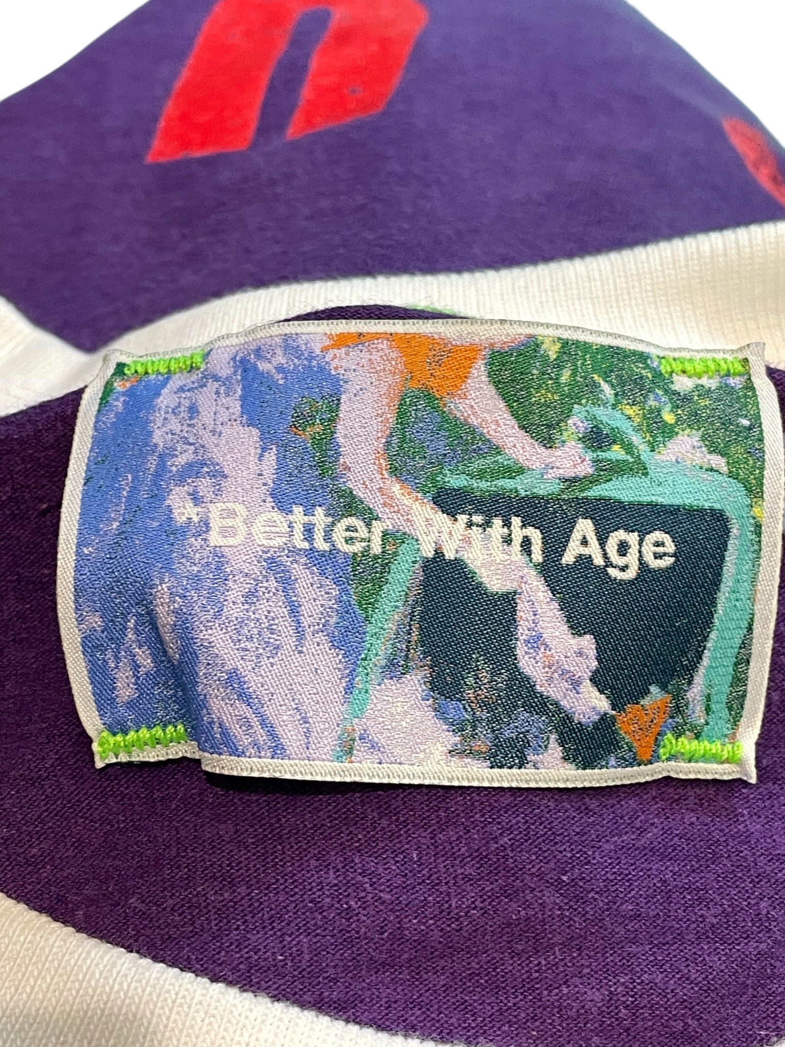 Better With Age Jimmy 3 Panel Tee Purple