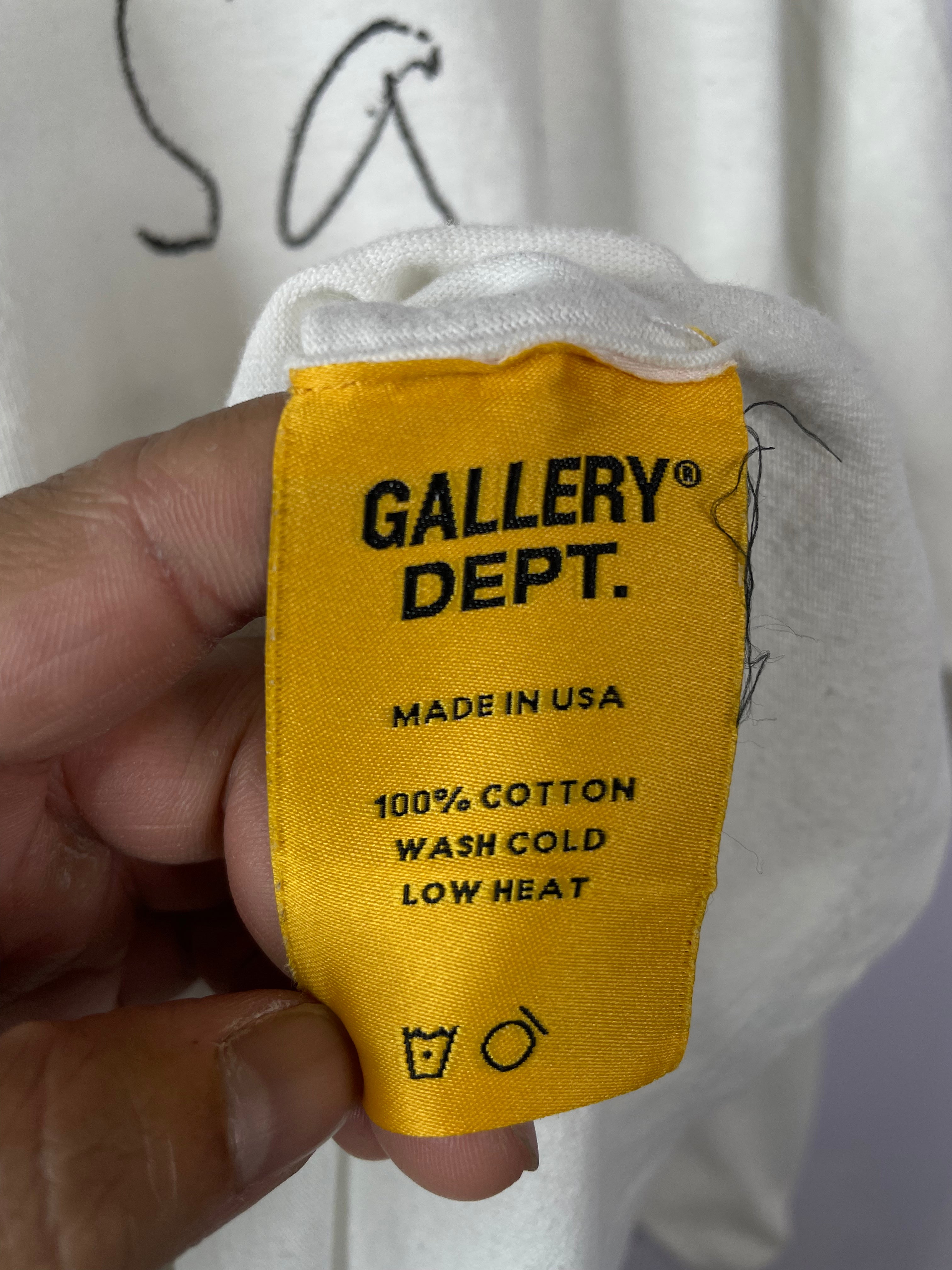 Gallery Dept I Am Sad Long Sleeve White Tee