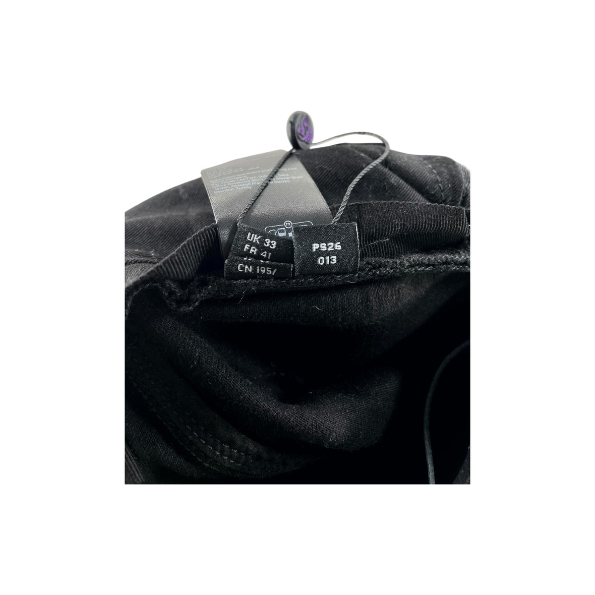 Amiri Staggered Side Logo Black Wax Jeans